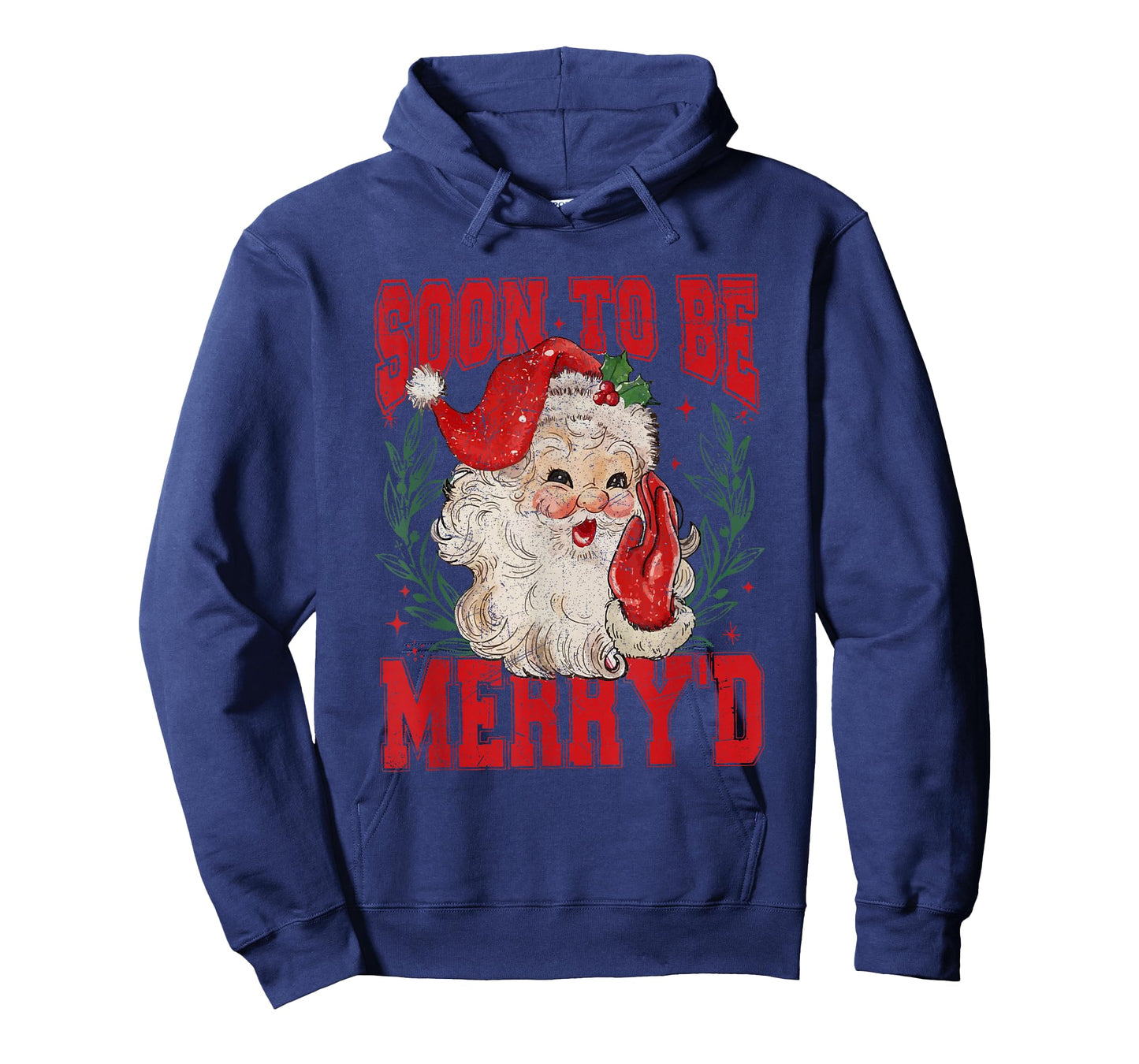 Vintage Santa Couple Christmas Soon to Be Merry’d Cute Xmas T-Shirt