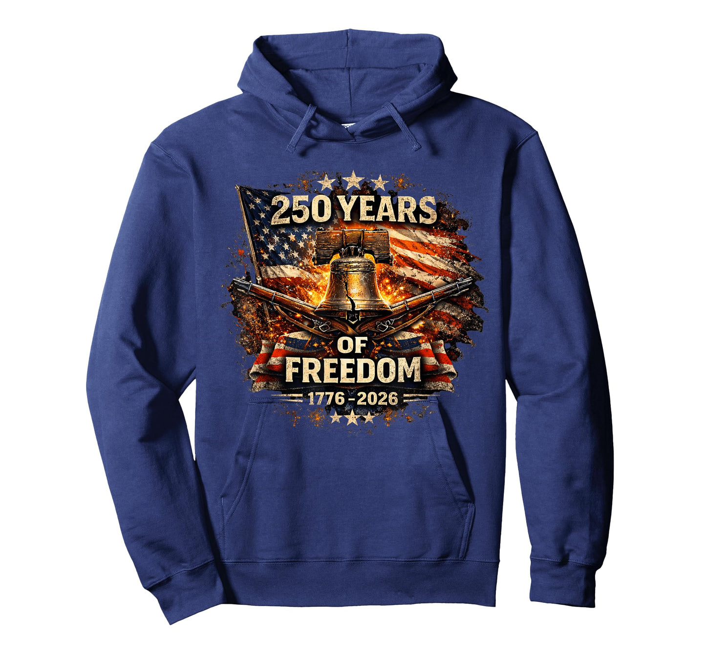 250 Years of Freedom 1776–2026 Patriotic Liberty Bell USA T-Shirt