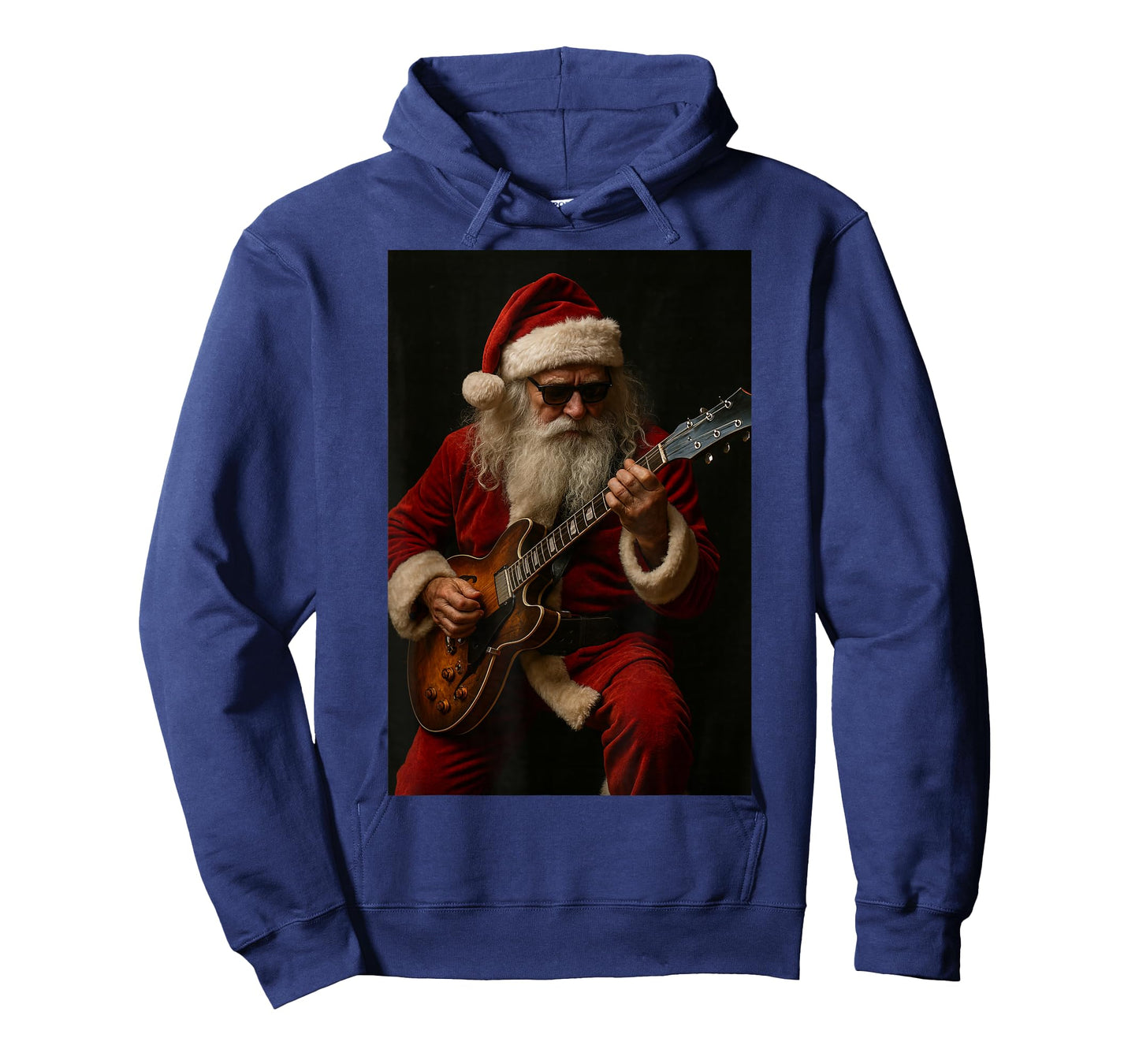 Santa Claus Shredding Guitar Christmas Music Fan T-Shirt