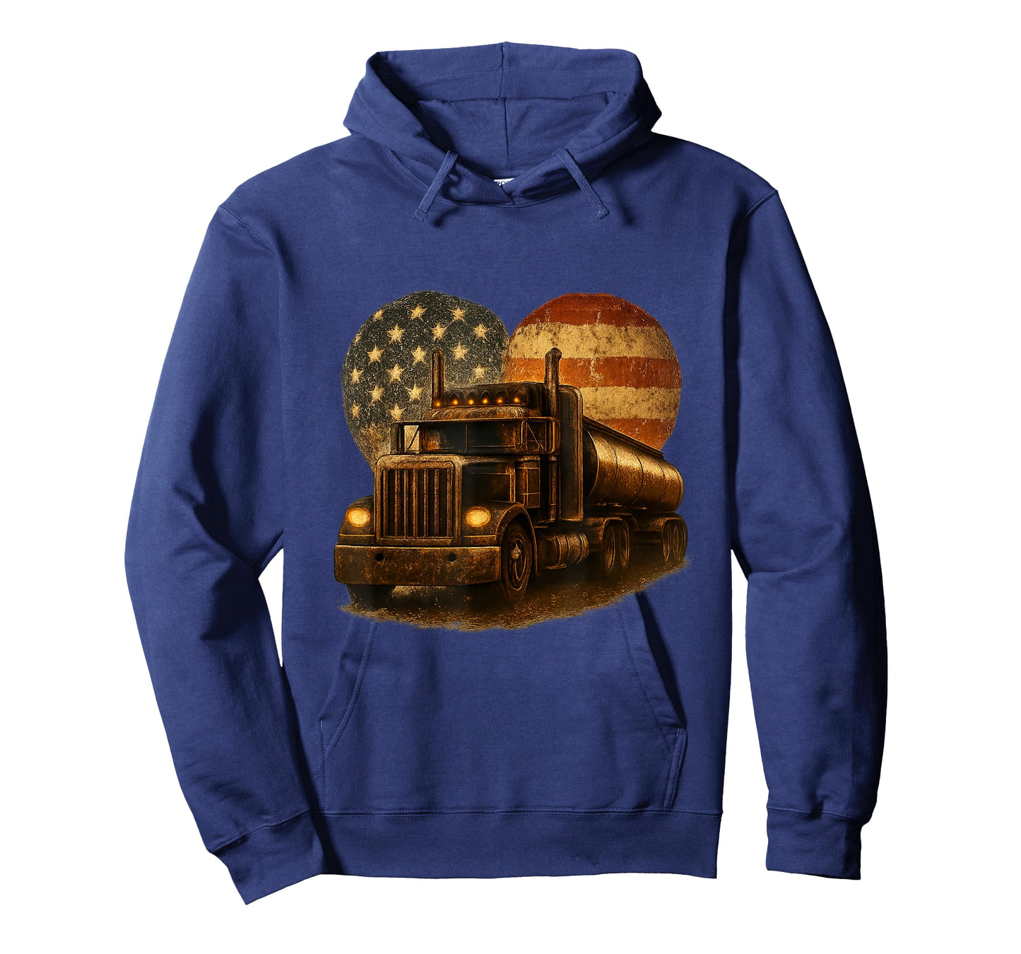 American Tanker Truck Patriotic Design T-Shirt