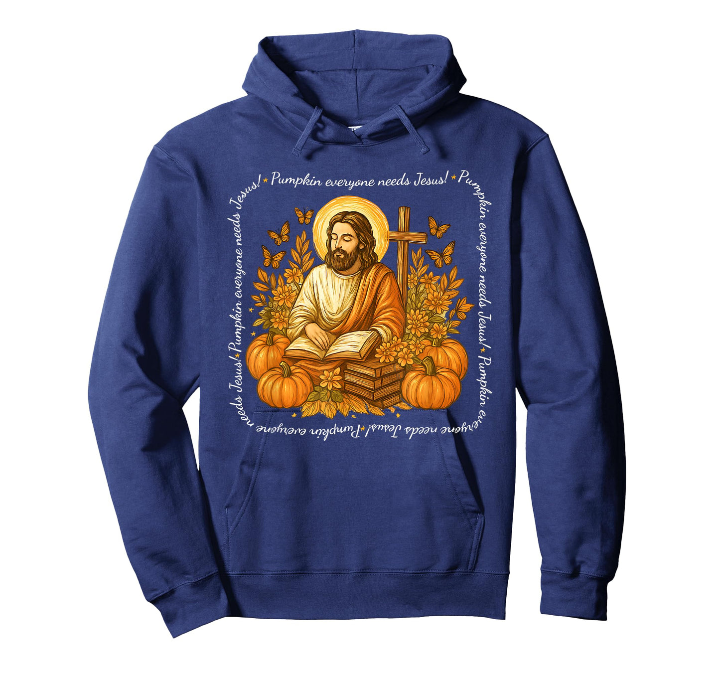 Pumpkin Everyone Needs Jesus Fall Christian Thanksgiving T-Shirt
