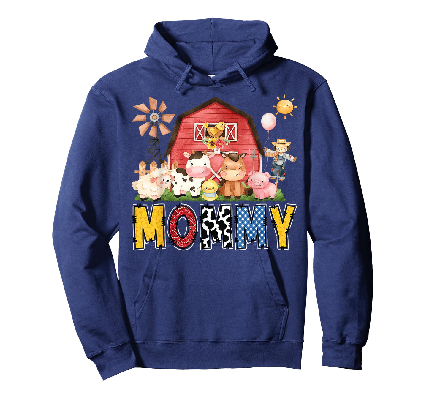 Mommy Farm Cow Birthday Boy Matching Family Party T-Shirt