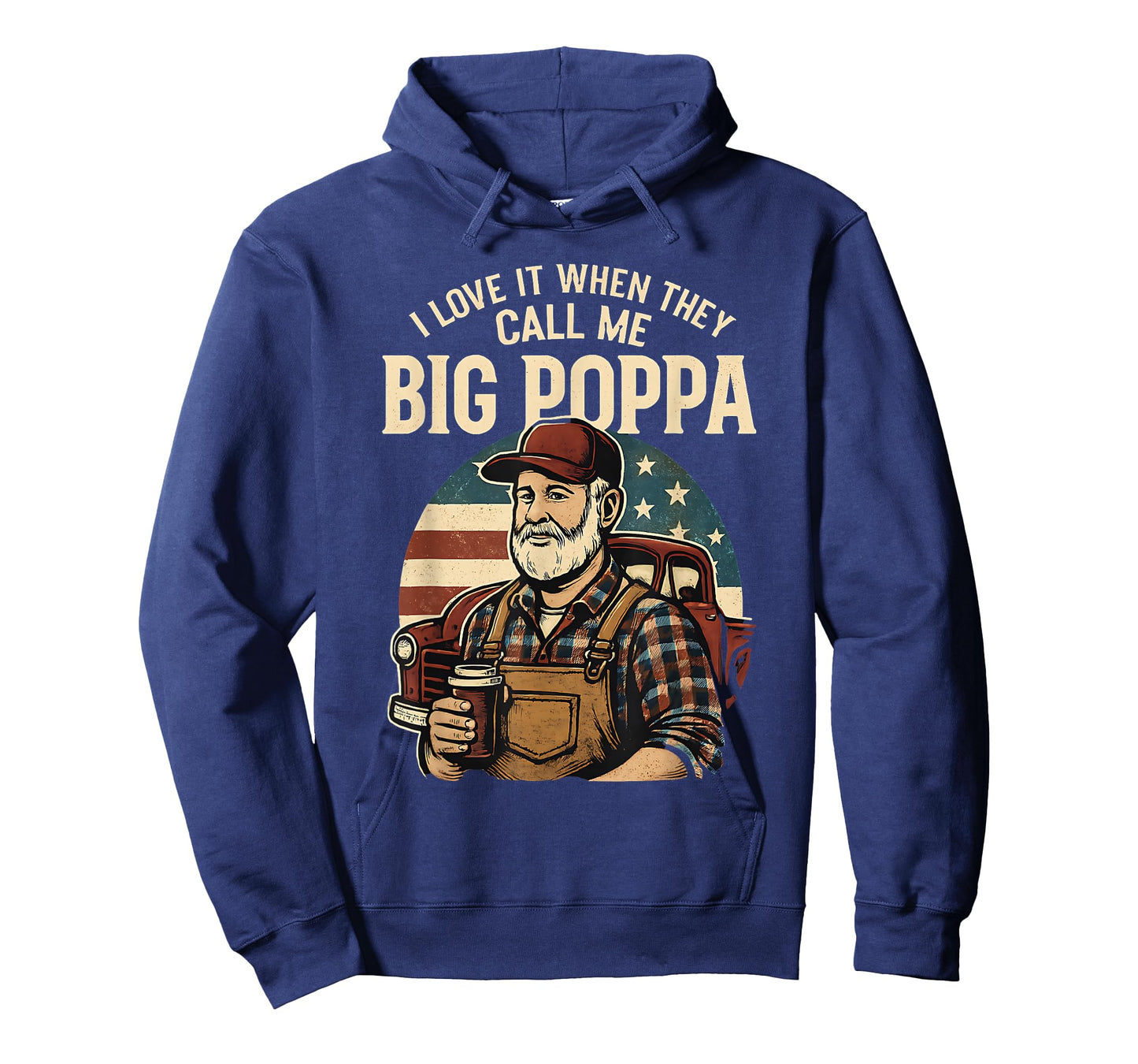 I Love It When They Call Me Big Poppa Vintage Americana Gr T-Shirt