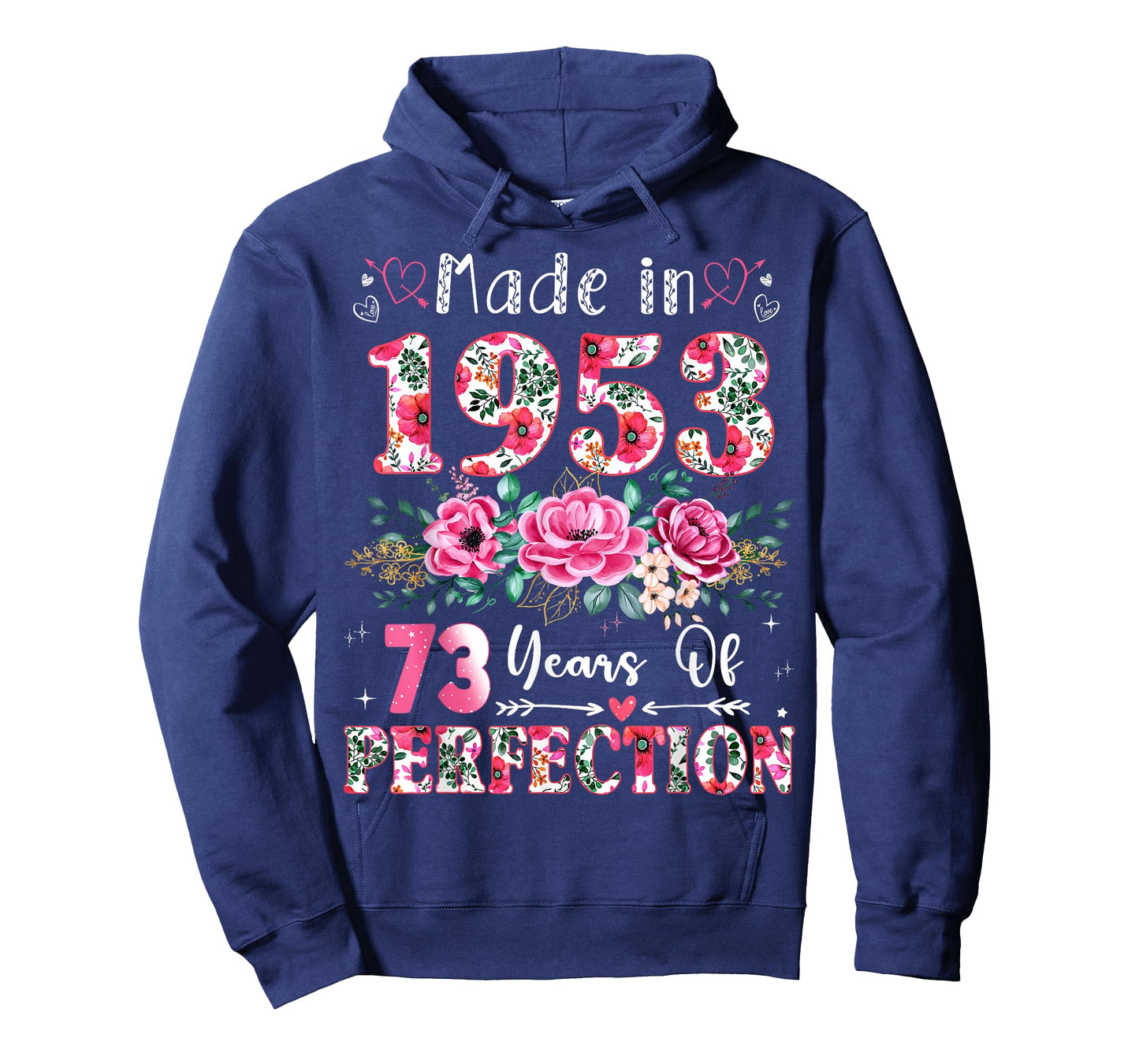 73 Year Old Made in 1953 Floral 73th Birthday Women T-Shirt