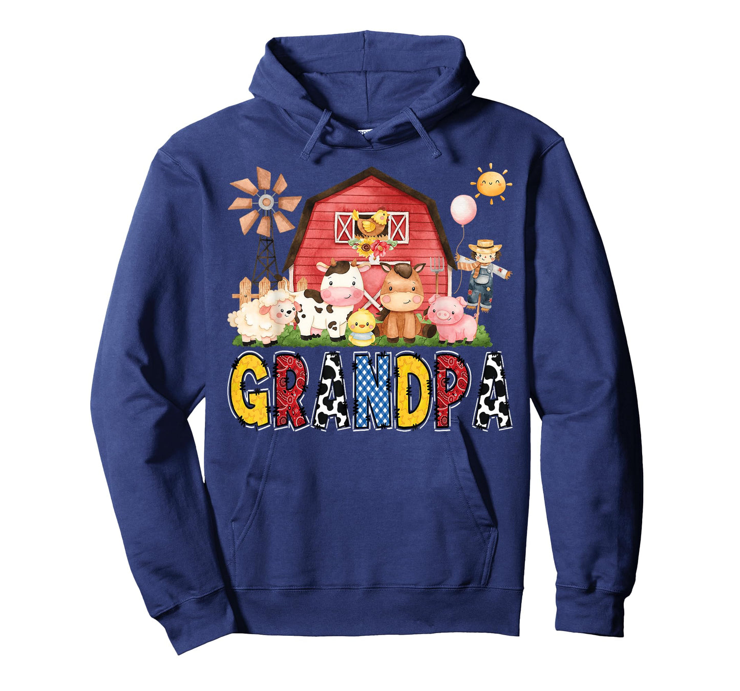 Grandpa Farm Cow Birthday Boy Matching Family Party T-Shirt