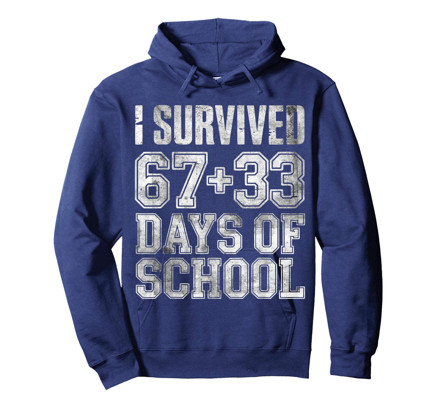 I Survived 67+33 Days of School Students Teachers 100th Days T-Shirt