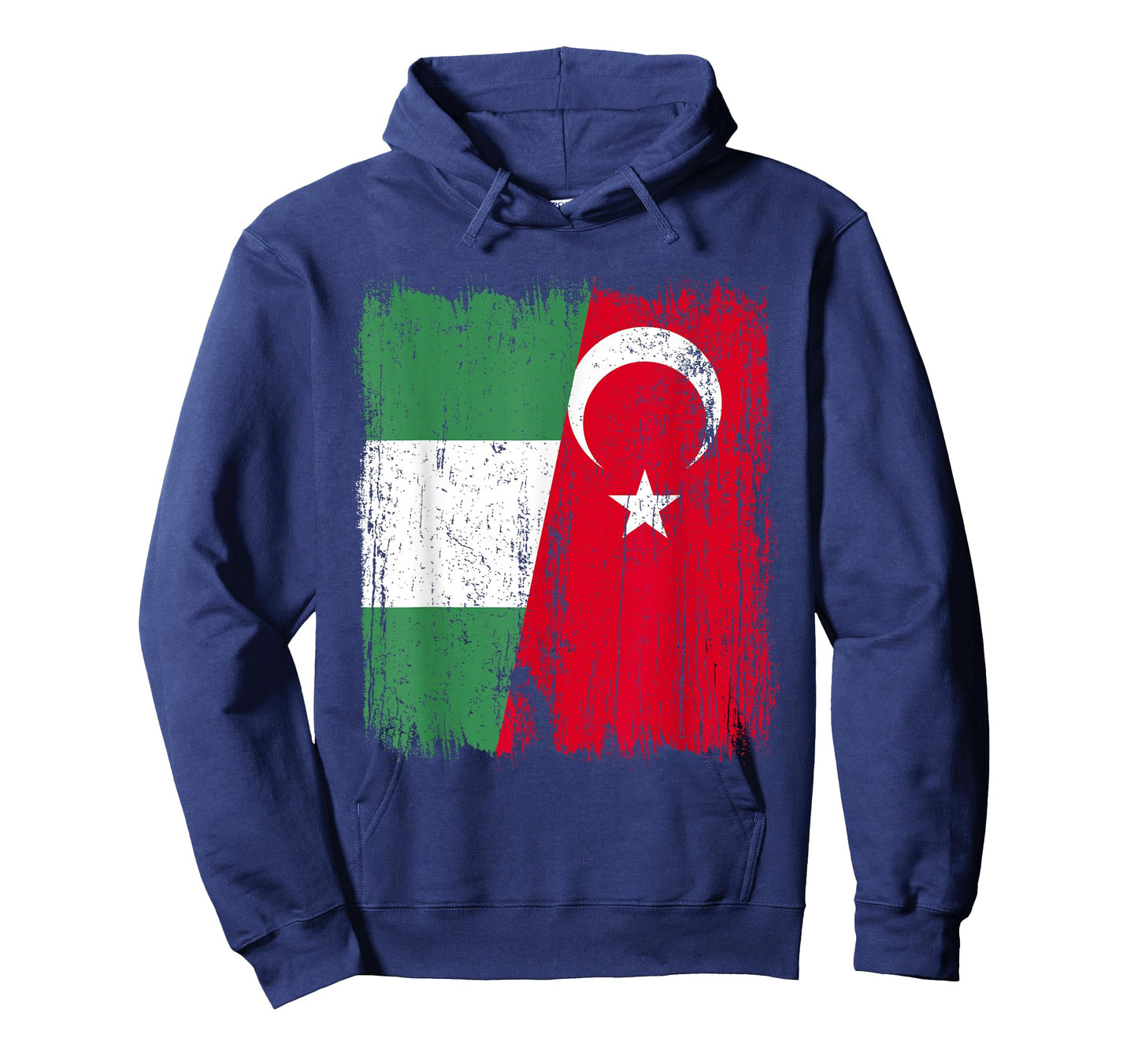 Nigeria Turkey Half Flag Turkiye Nigerian Turkish Heritage T-Shirt