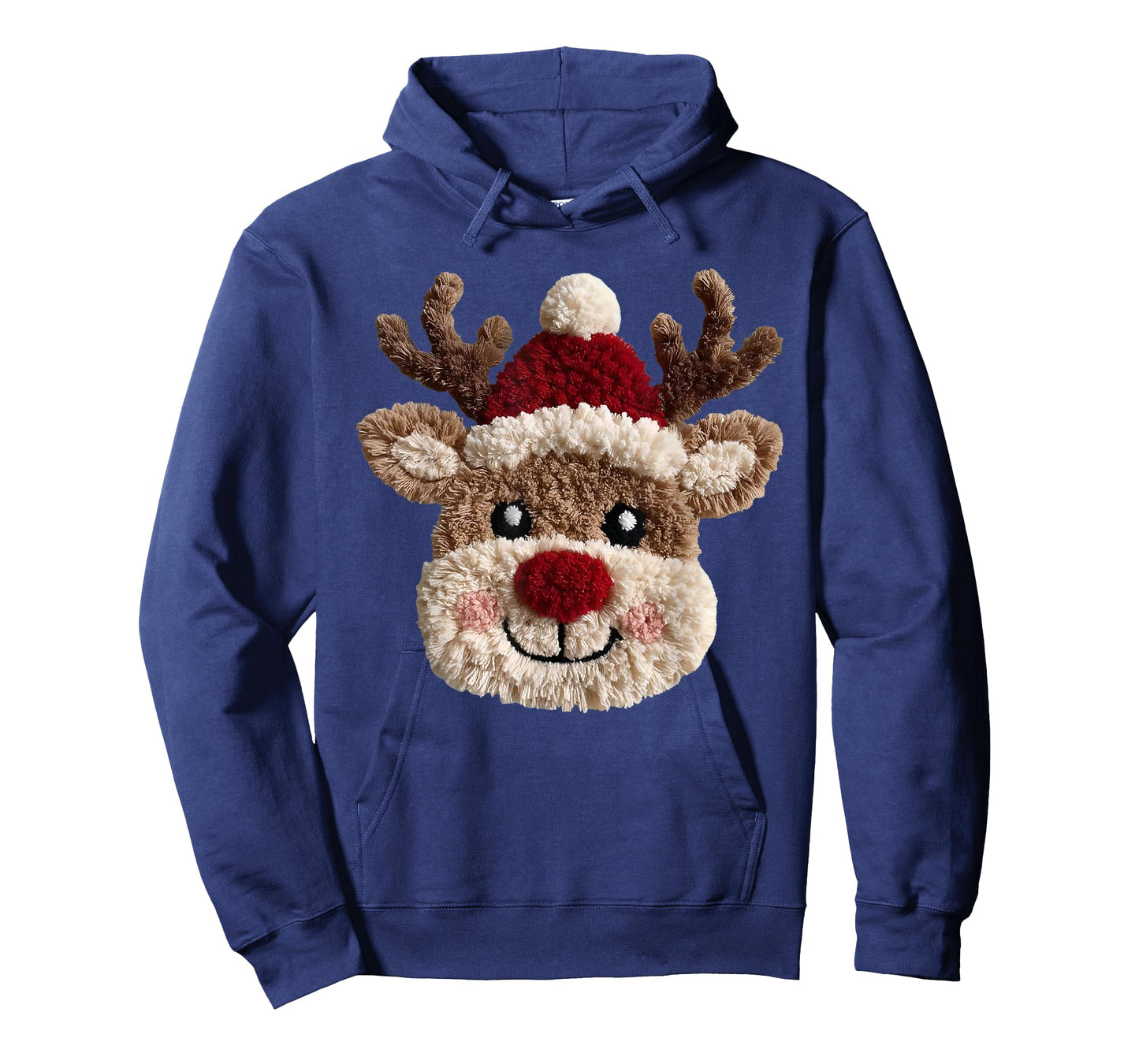 Cute Reindeer Rudolph Crochet Xmas Pajamas Holiday Christmas T-Shirt
