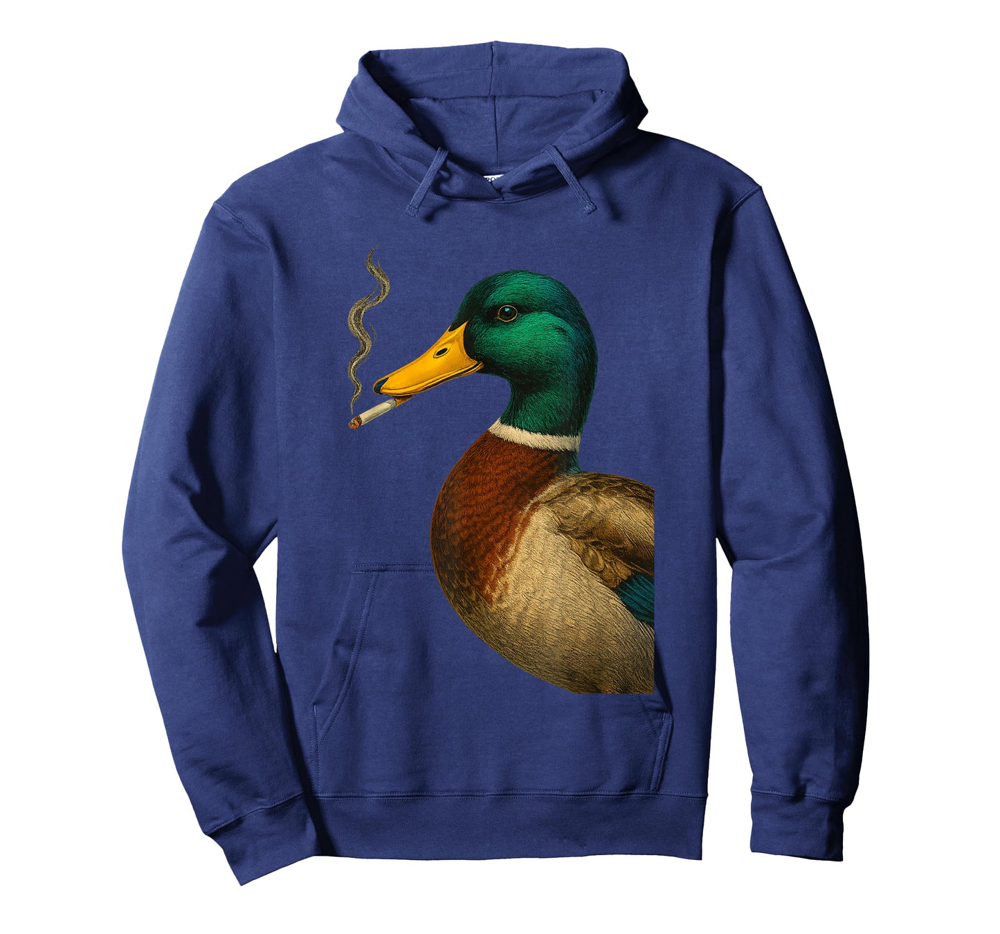 Mallard Duck Smoking A Cigarette Vintage Funny Duck Hunting T-Shirt