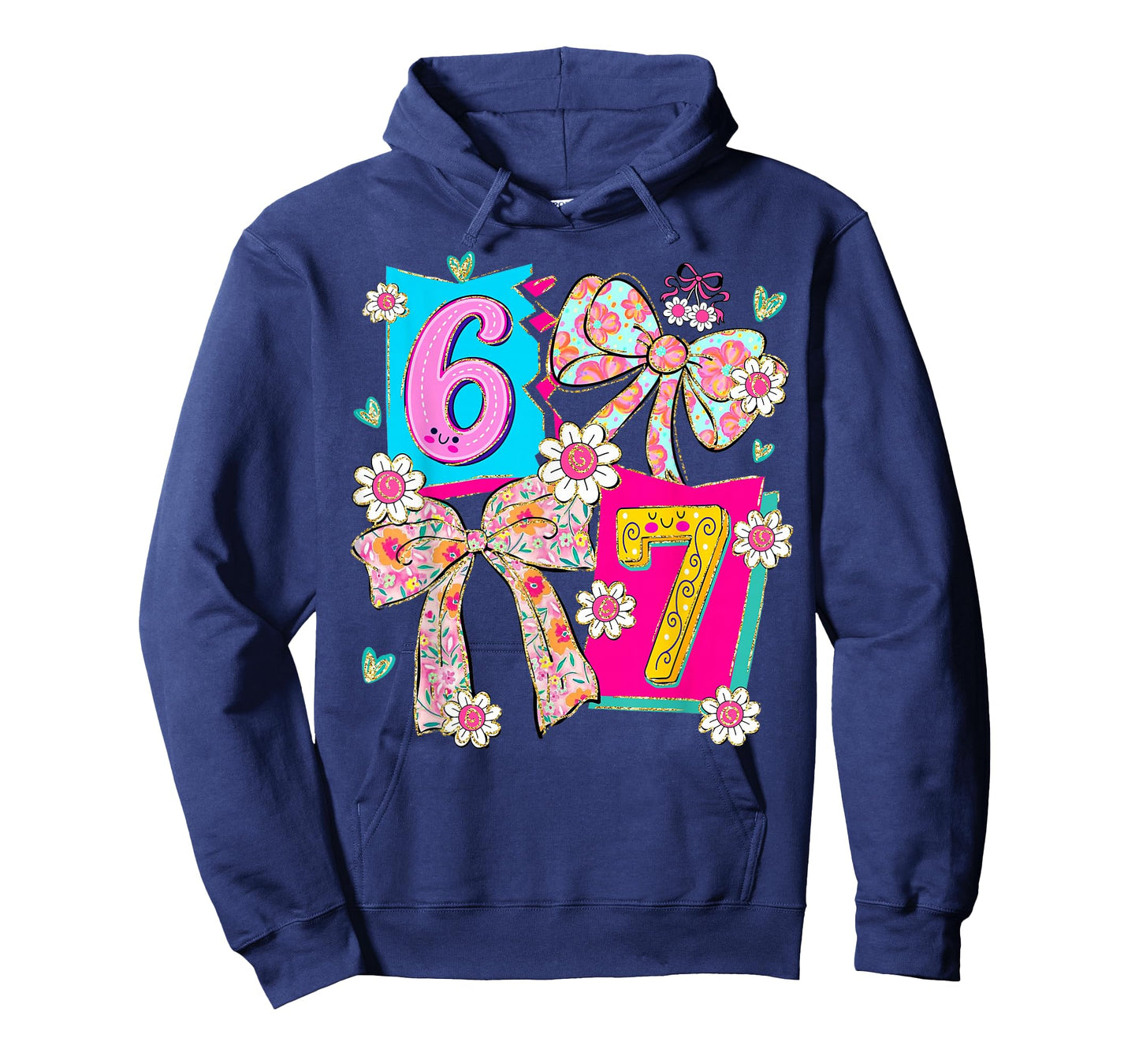Funny 67 Coquette Bow Design for Girly Aesthetic Lovers T-Shirt