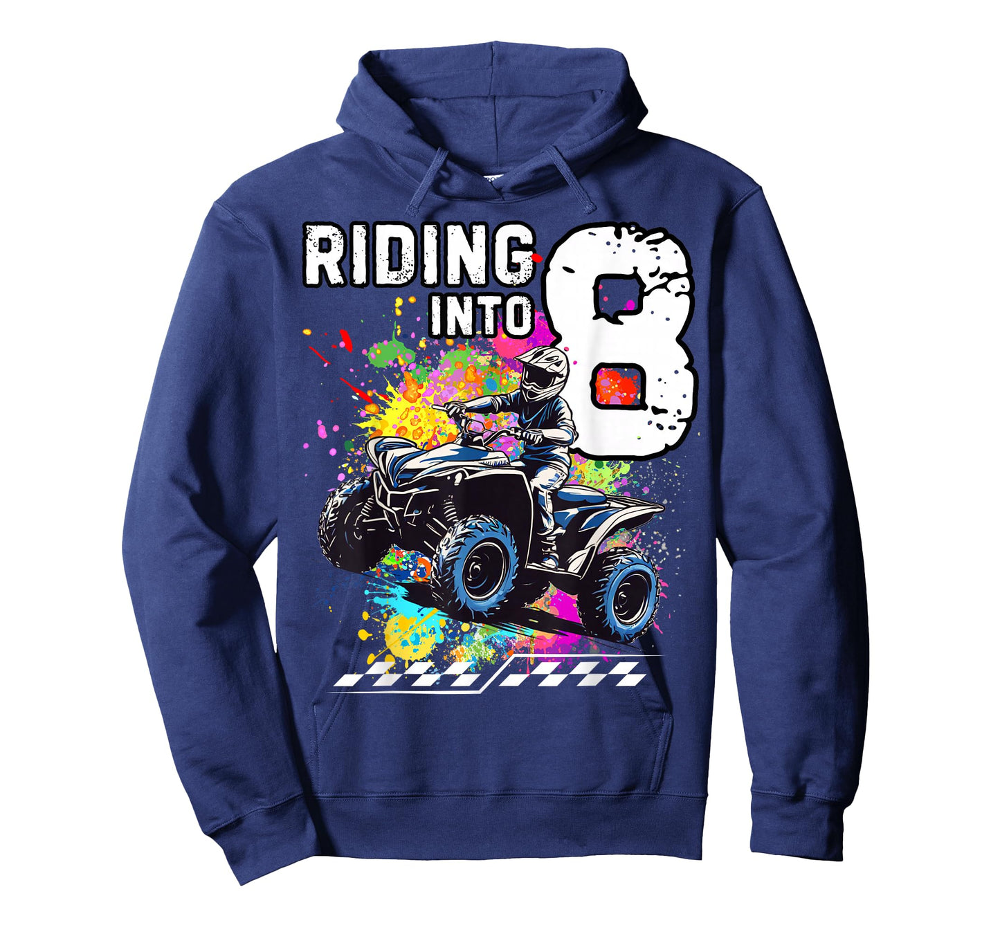 Riding Into 8 Year Old ATV Birthday T-Shirt