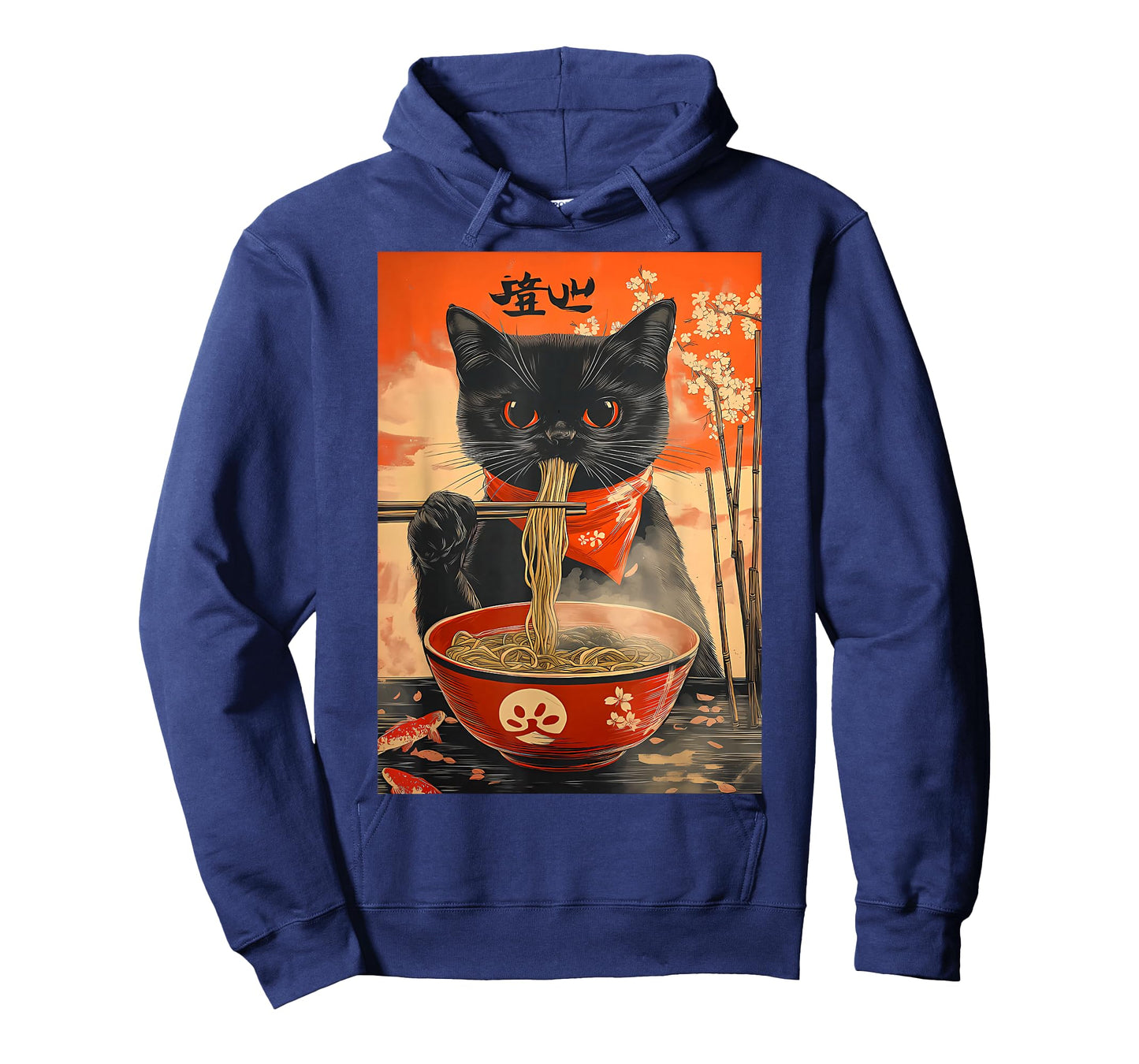Cat Eat Ramen Japanese Funny Graphic Kawaii Cat Anime Gifts T-Shirt