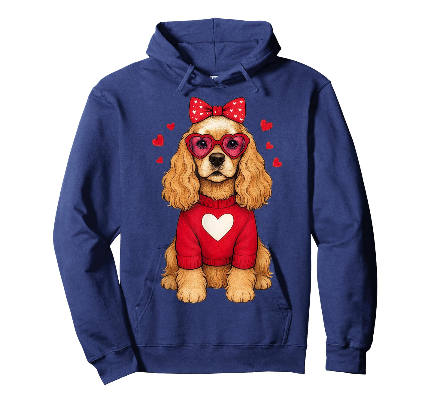American Cocker Spaniel Dog Valentines Day Heart Dog Sweater T-Shirt