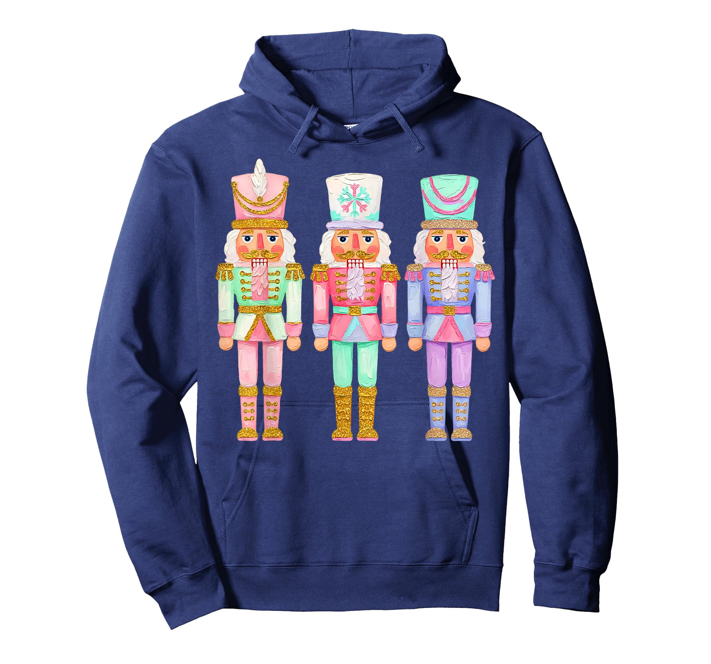 Coquette Pink Nutcrackers Christmas Vibes Xmas Girly Kid T-Shirt