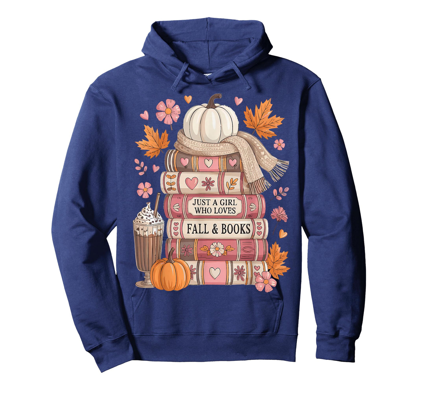 Just A Girl Who Loves Fall and Books Autumn Books Cozy Girl T-Shirt