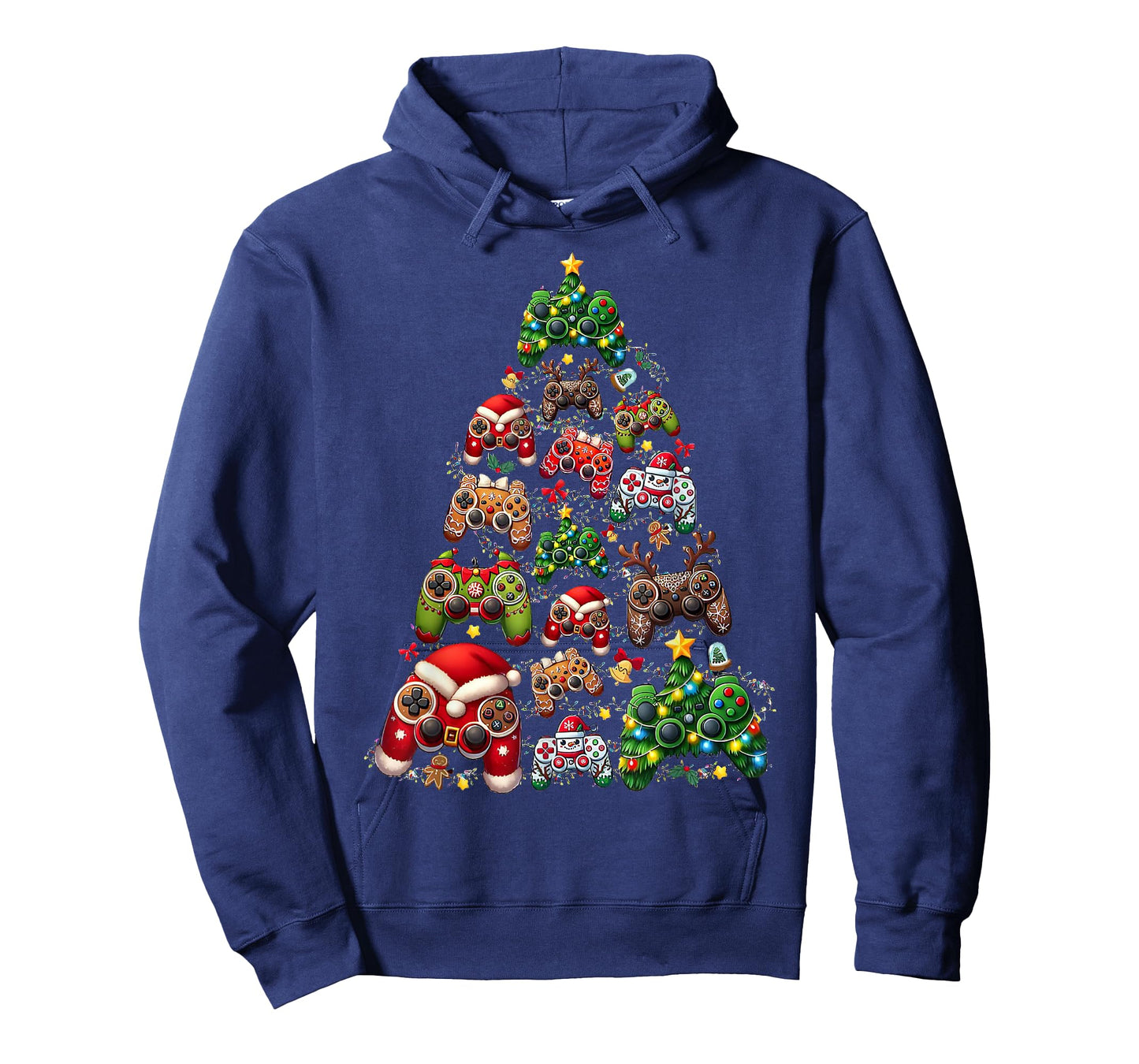 Funny Retro Christmas Gaming Controller Xmas Tree Gamer T-Shirt