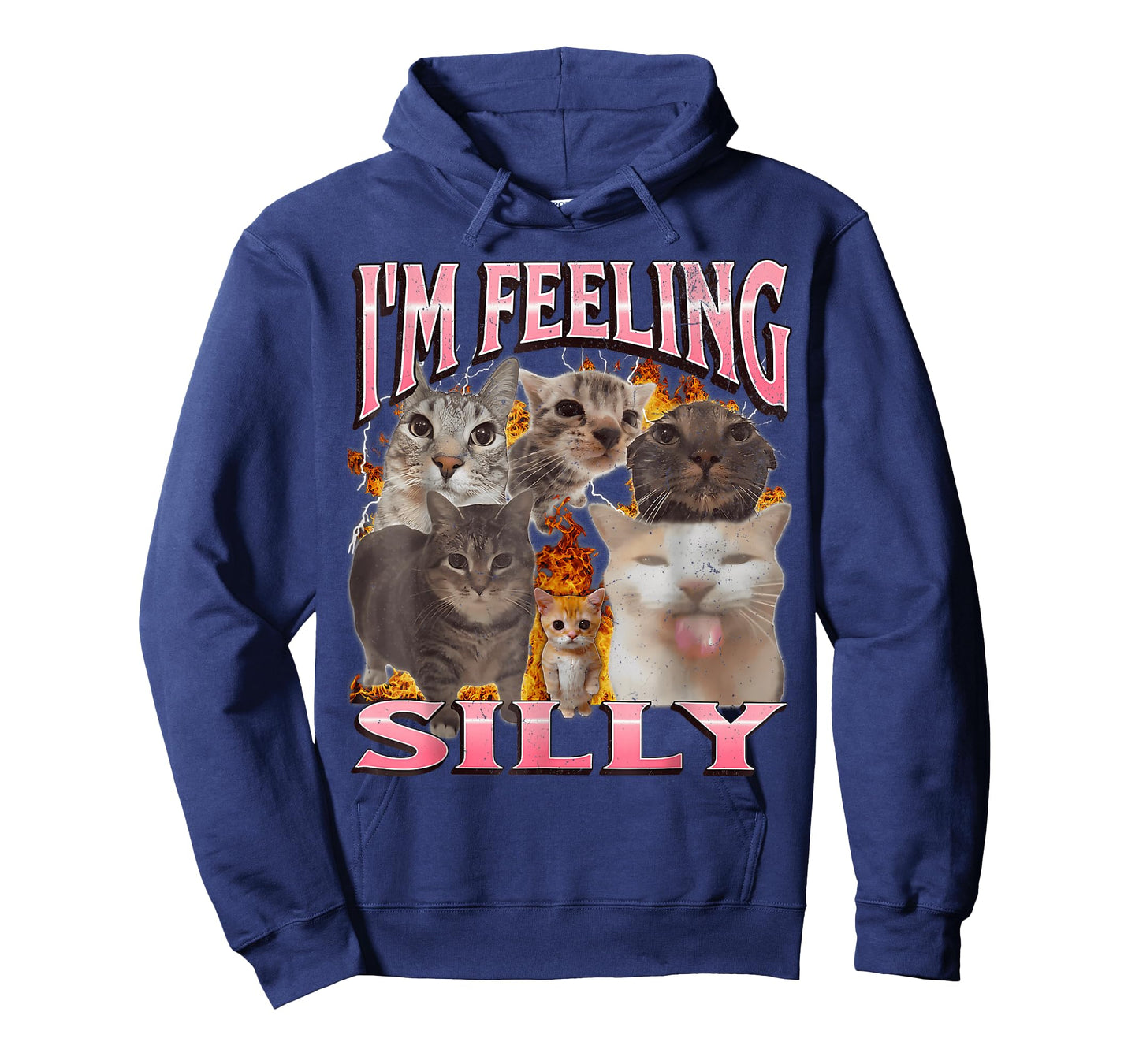 I'm Feeling Silly Funny Cat Meme Bootleg Graphic T-Shirt