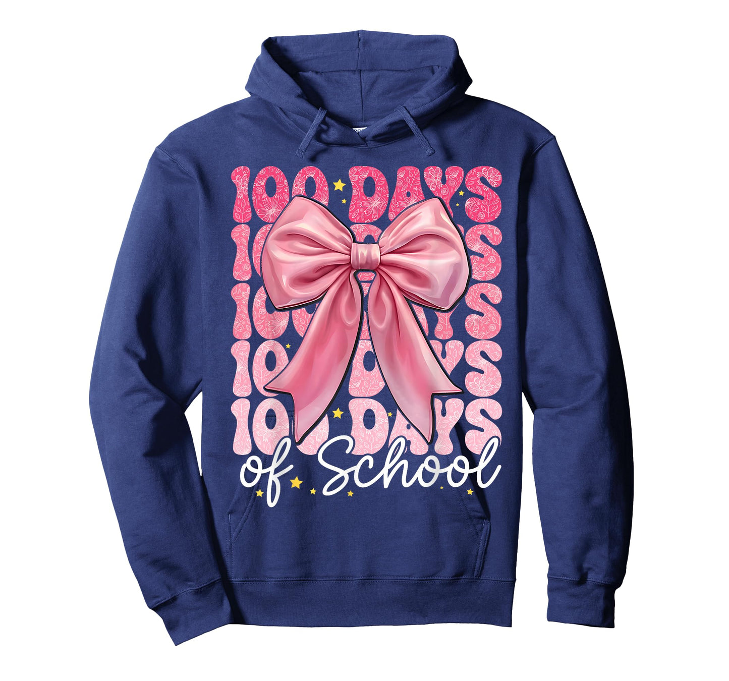 100th Day of School 100 Days Coquette Bow Girl Women T-Shirt
