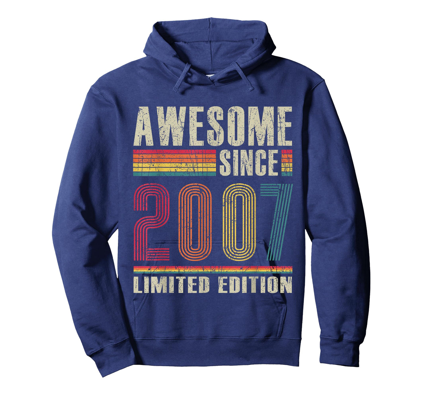 Vintage Awesome Since 2007 18 Years Old 18th Birthday T-Shirt