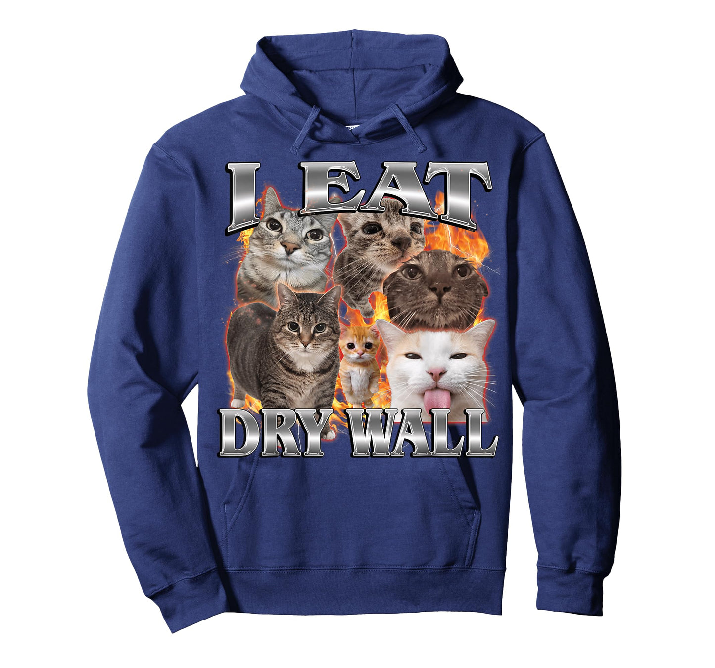 I Eat Drywall Funny Cat Meme Bootleg Men Women T-Shirt