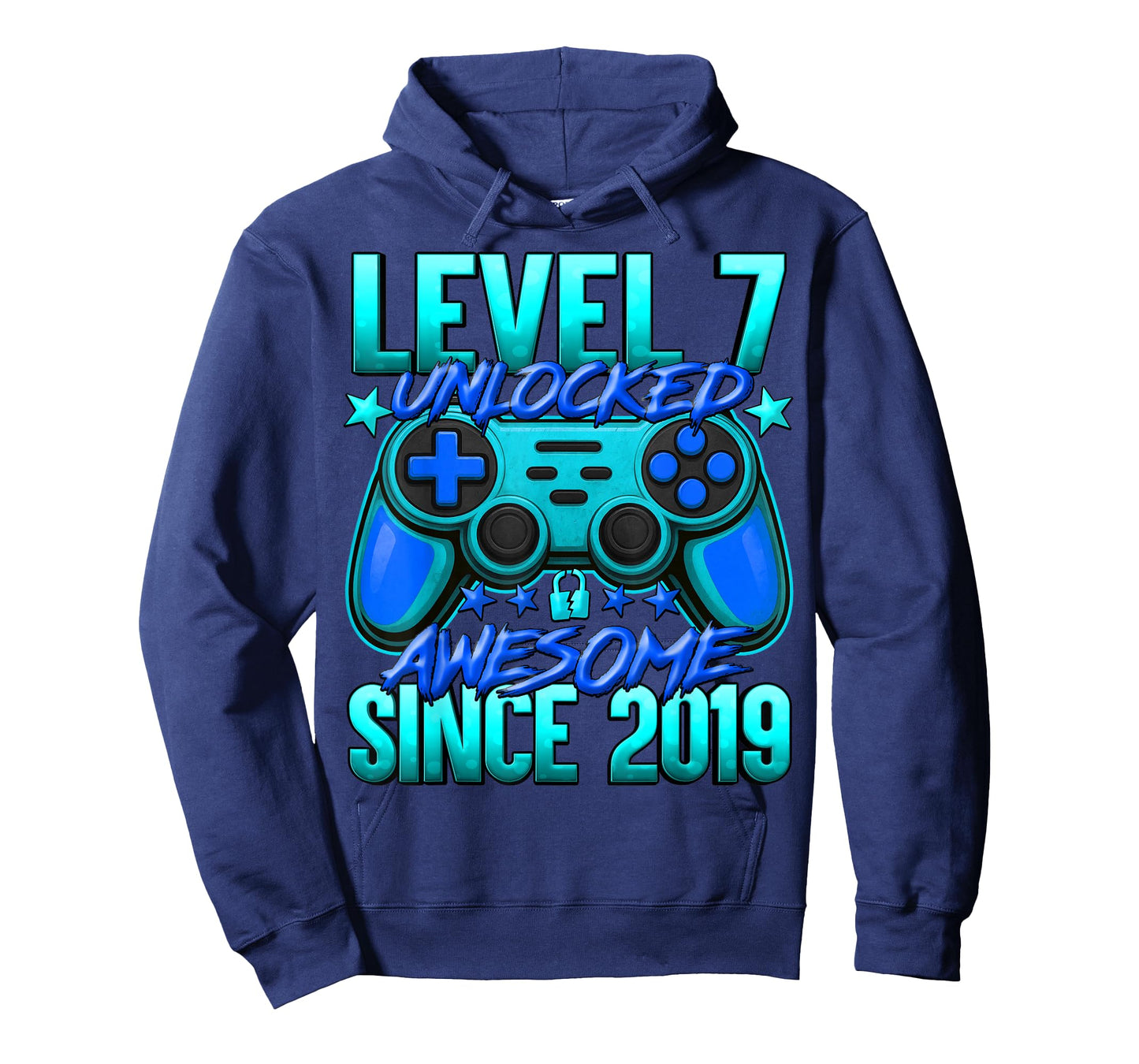 Level 7 Unlocked 7 Year Old Gifts for Boys 7th Birthday Boy T-Shirt