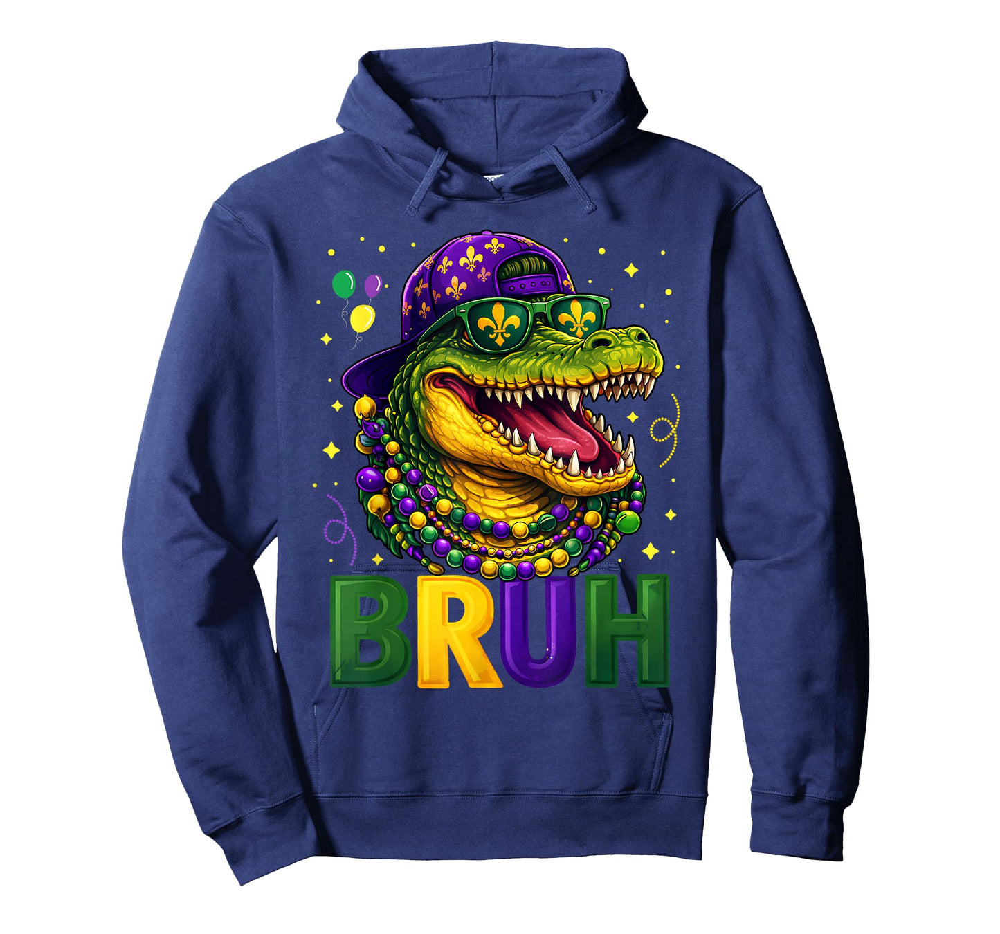 Boys Mardi Gras Bruh Mardigator Alligator Carnival Teen Kids T-Shirt