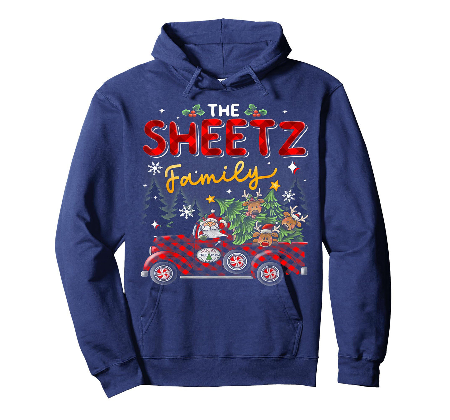 The Sheetz Family Christmas Matching Pajamas Group Gift T-Shirt