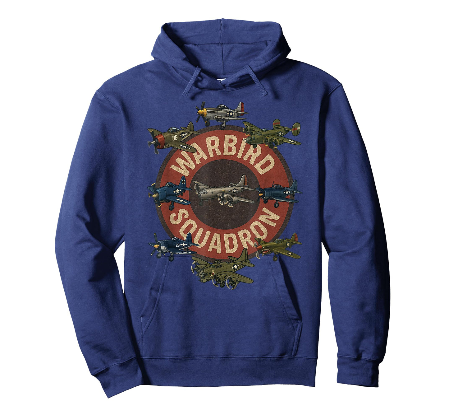 Vintage Warbird Collection Stylized Fictional Aircraft Art T-Shirt