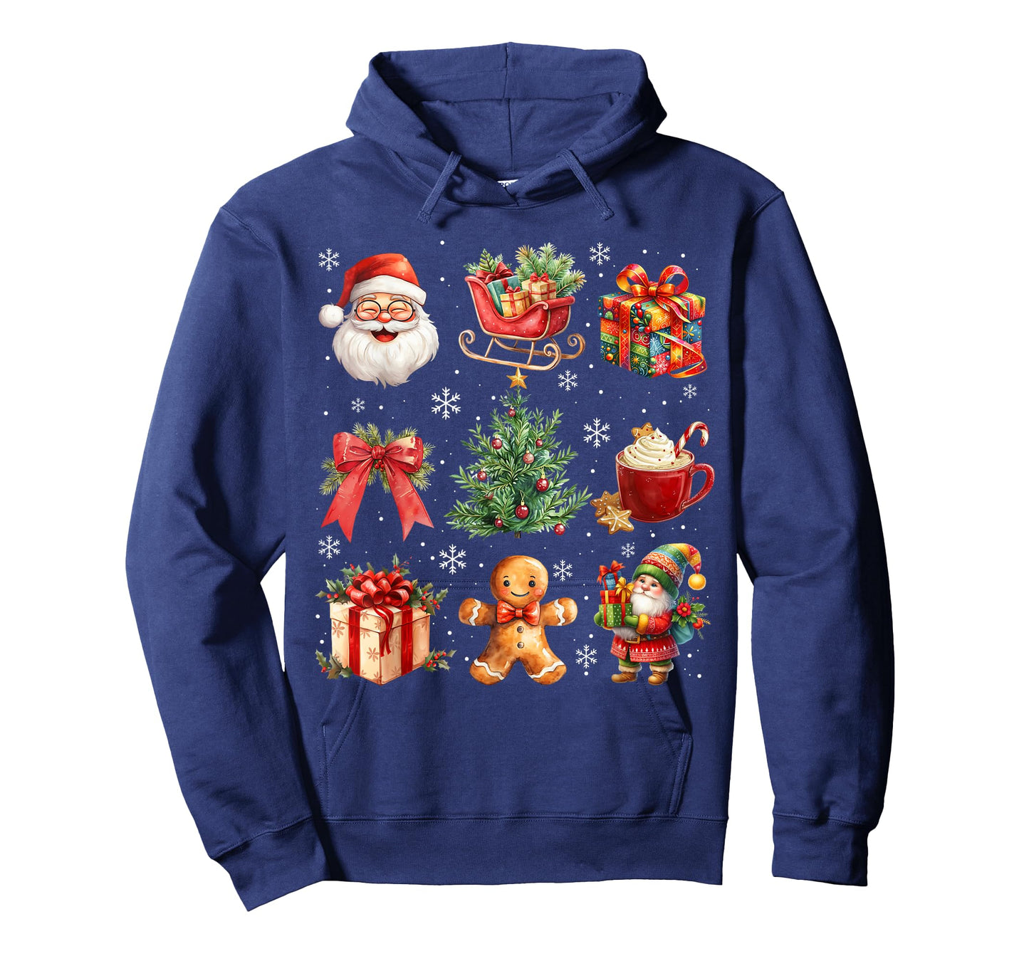 Christmas Tree Coquette Bow Santa Gingerbread Gnome Sleigh T-Shirt