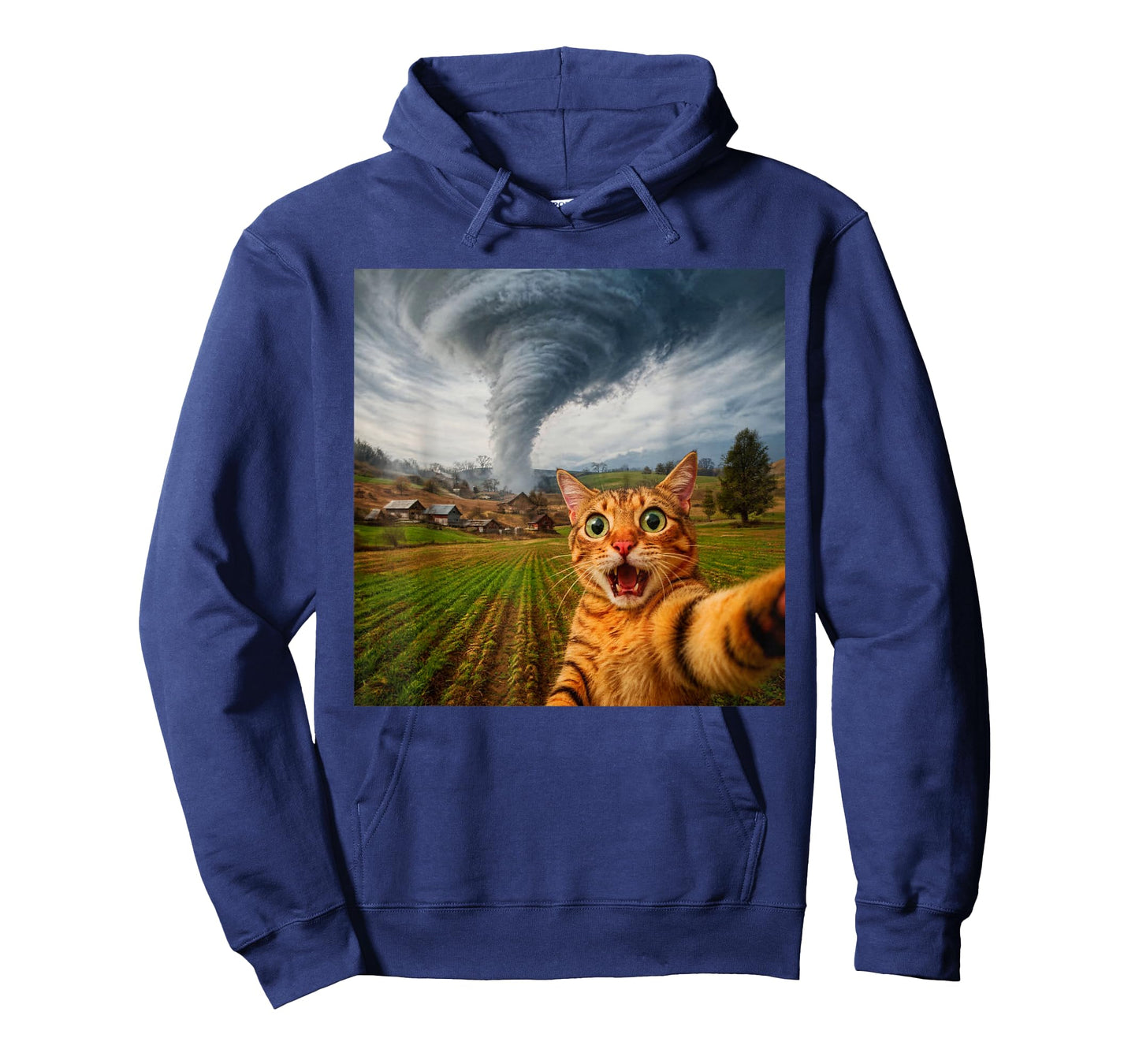 Funny Cat Selfie Meme Tornado Storm T-Shirt