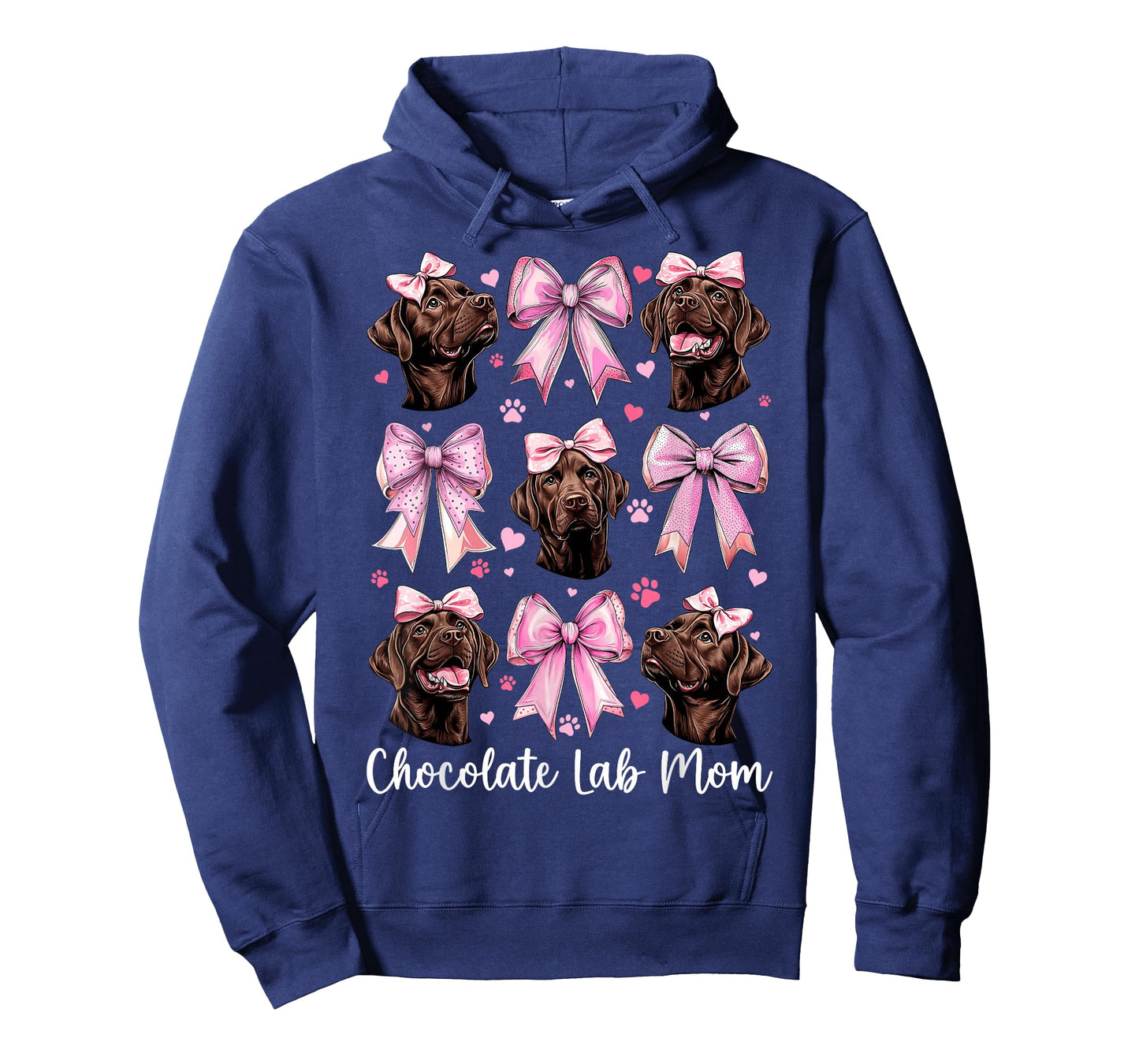 Chocolate Lab Mom Mama Chocolate Labrador Retriever Dog T-Shirt