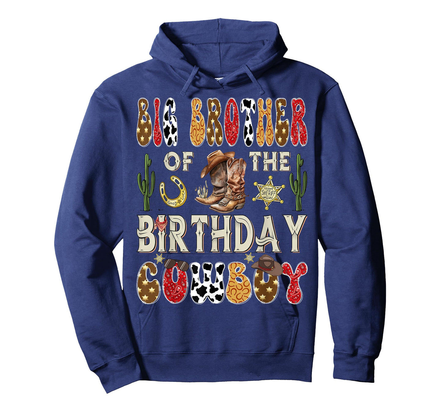 Big Brother of The Birthday Cowboy Western Rodeo Big Brother T-Shirt