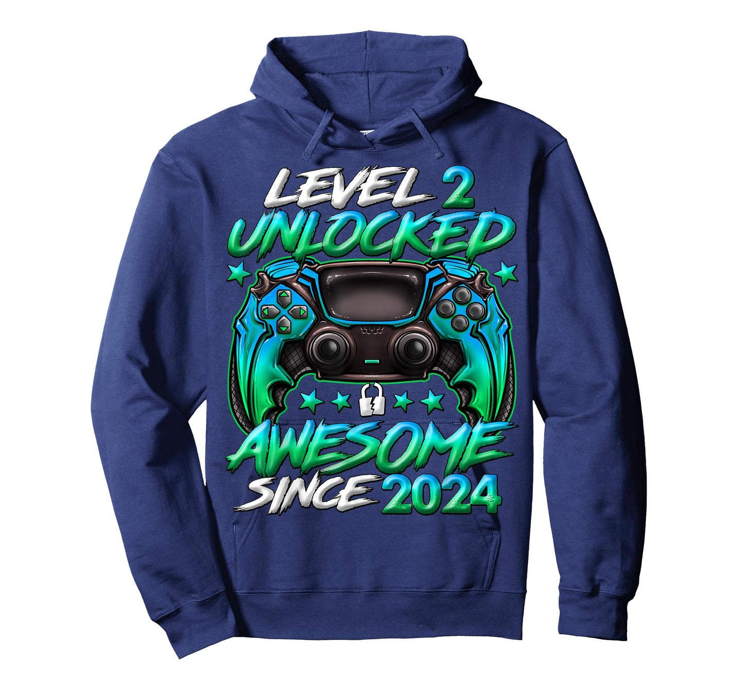 Level 2 Unlocked 2 Year Old Gifts for Boys 2nd Birthday Boy T-Shirt