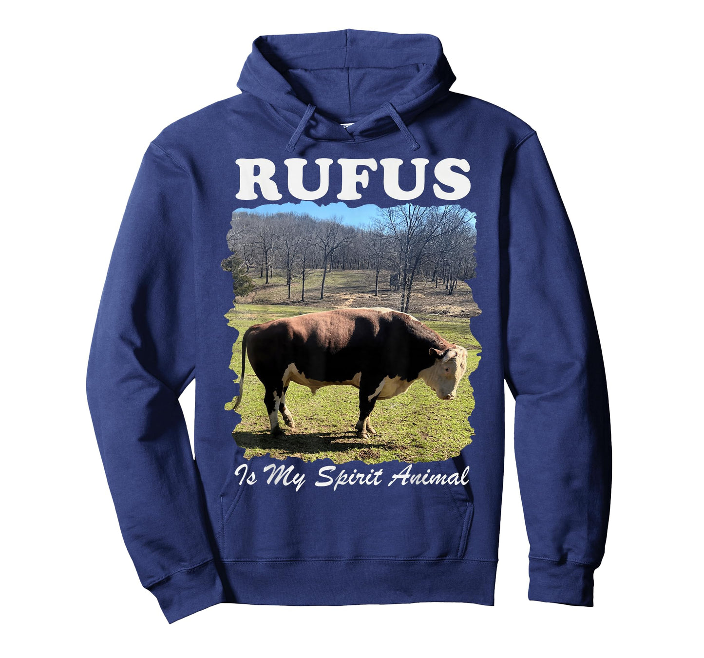 Rufus is My Spirit Animal Funny Retro Cow T-Shirt