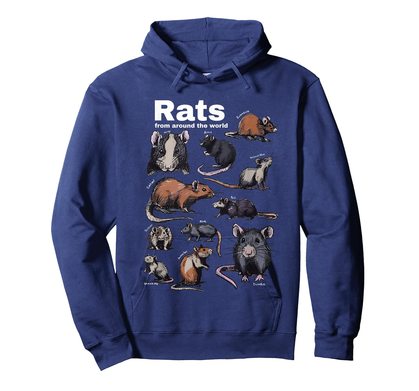 Rats from Around The World Vintage Rodent Chart T-Shirt