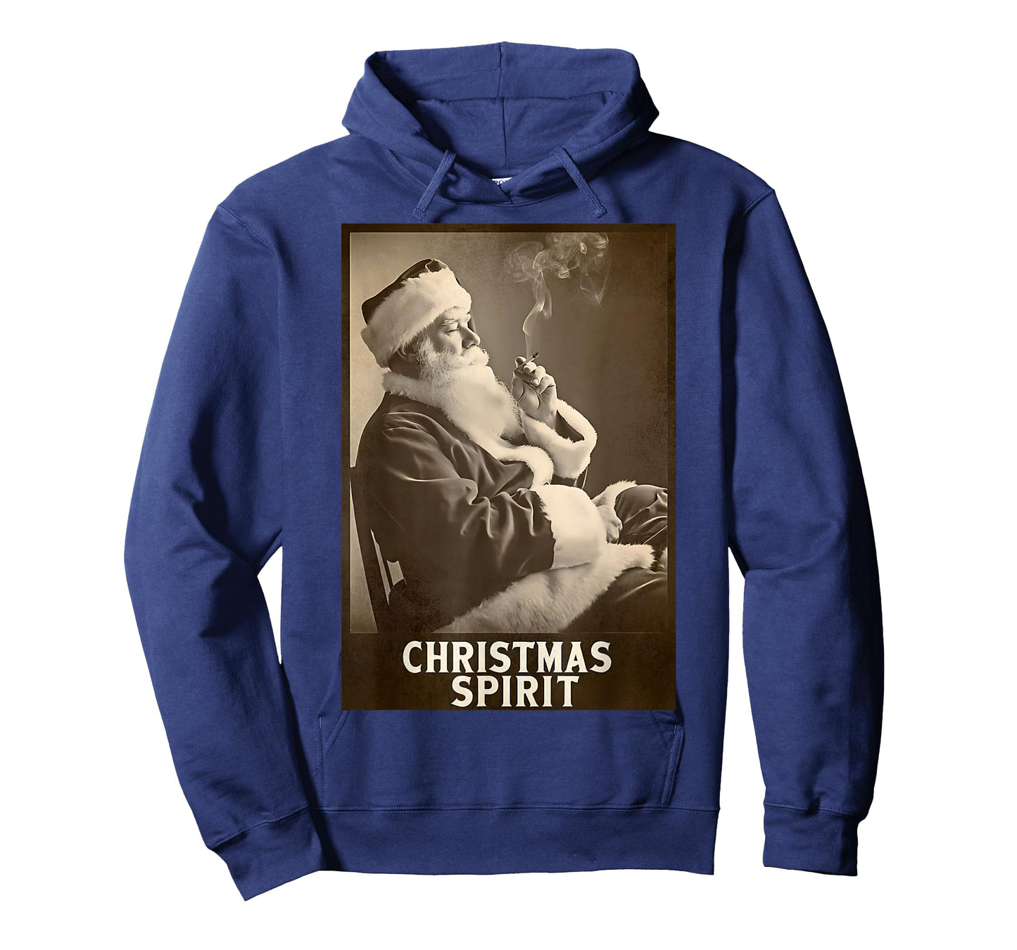 Vintage Funny Smoking Santa Claus Christmas Spirit Holiday T-Shirt
