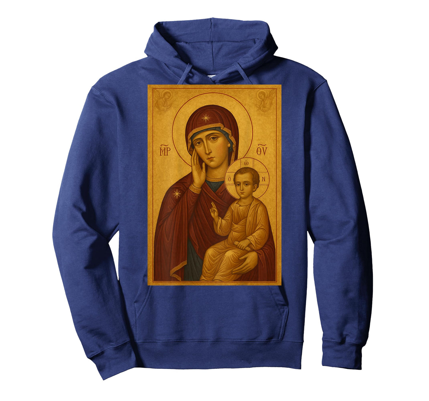 Orthodox Icon of Theotokos and Baby Jesus Christ T-Shirt