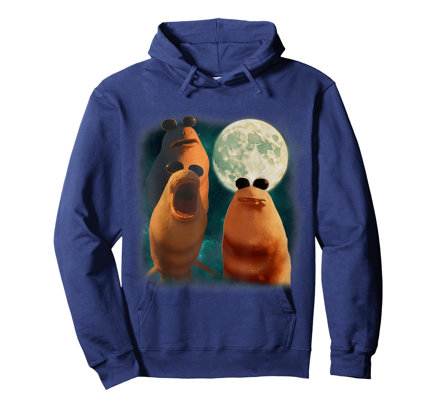 Three Marcus The Worm Howl at Moon Funny Marcus Meme T-Shirt