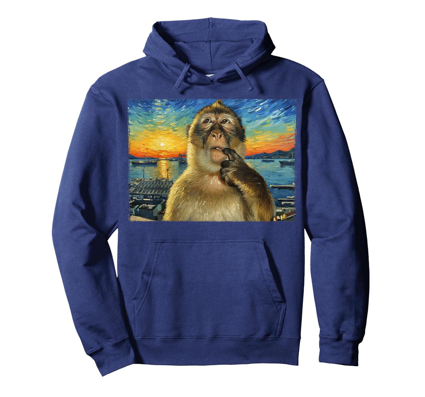 Funny Thinking Monkey Meme Brainrot Monkey Philosophy T-Shirt
