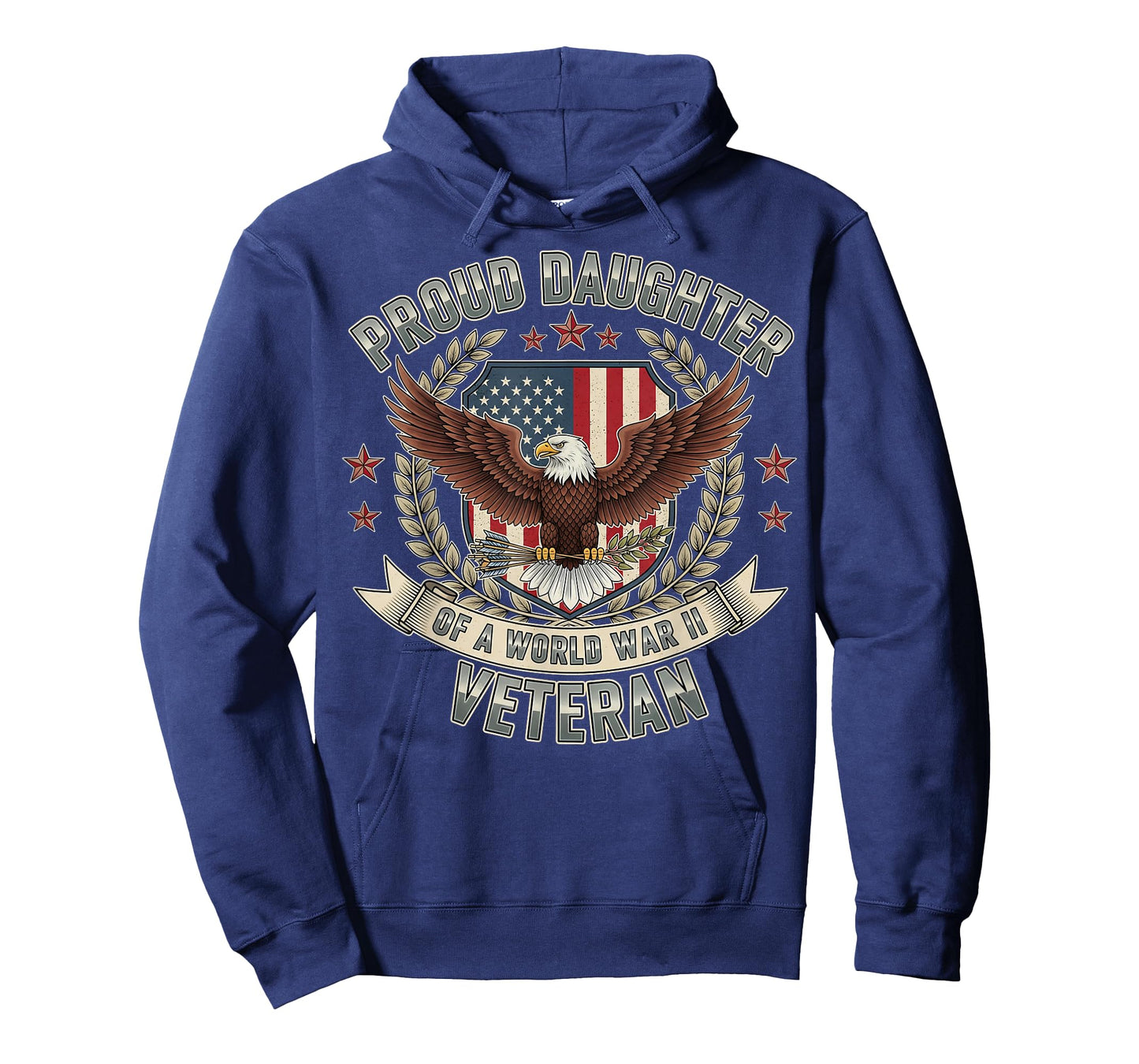 Proud Daughter of a World War II Veteran Patriotic Eagle T-Shirt