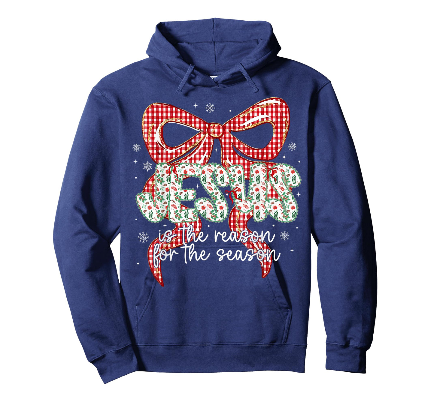 Coquette Bow Jesus is The Reason for The Season Christmas T-Shirt