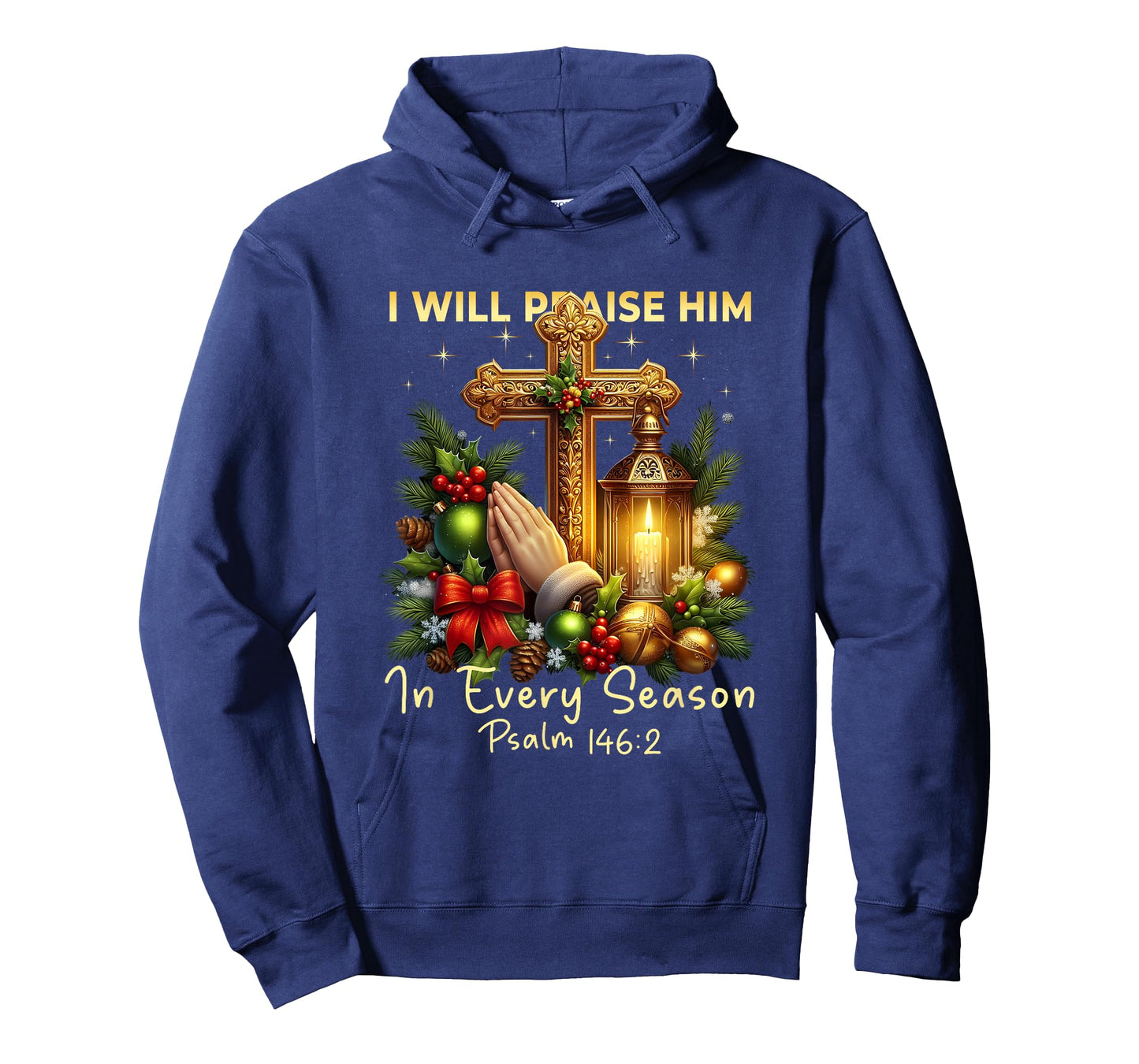 Christian Jesus Christmas I Will Praise Him Every Season T-Shirt