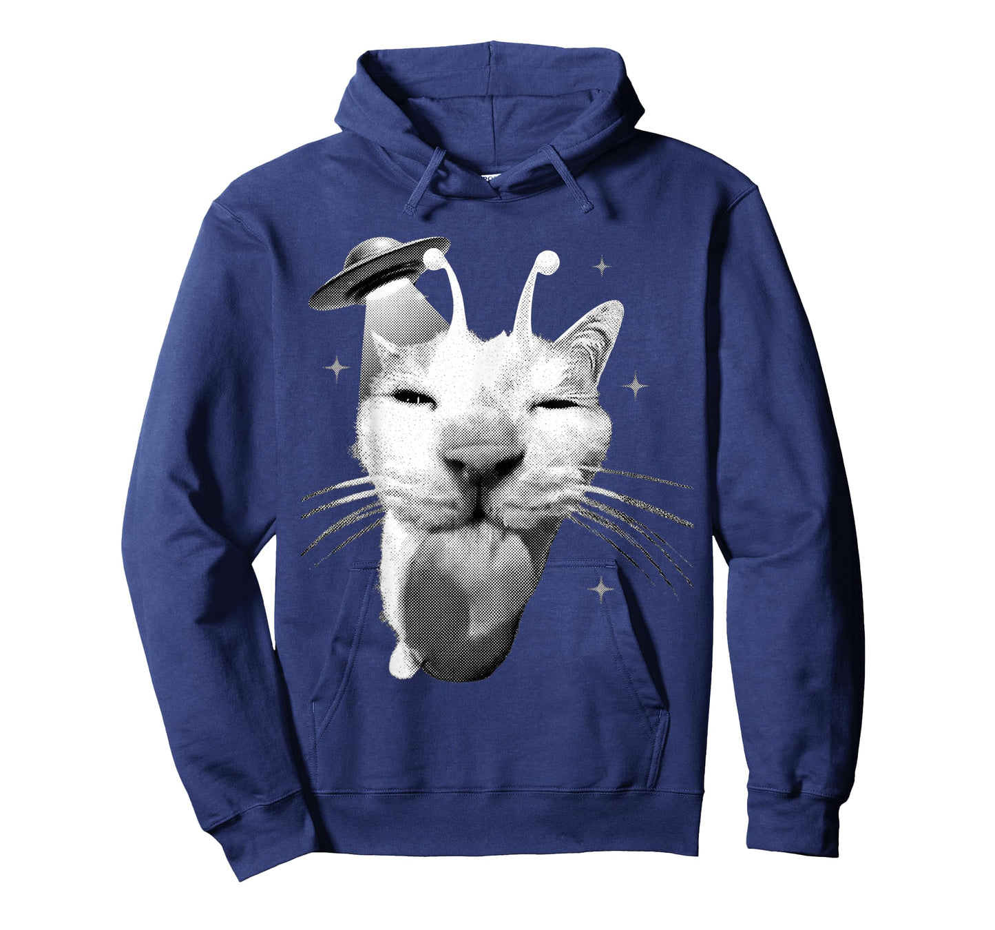 Y2K Alien Cat Meme UFO Retro Silly Cat Lover Vintage 90s Tee T-Shirt
