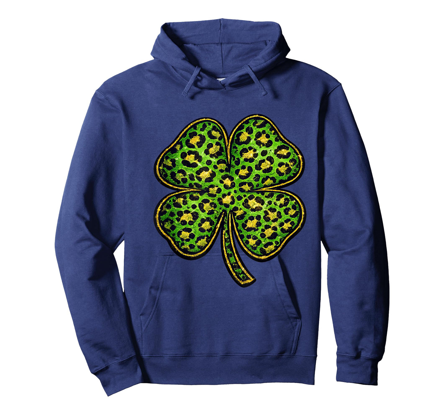 Leopard Shamrock Clover Cheetah Print St Patricks Day T-Shirt