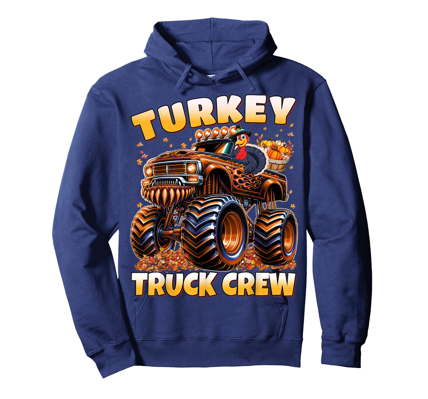 Turkey Truck Crew Monster Truck Thanksgiving Boys T-Shirt