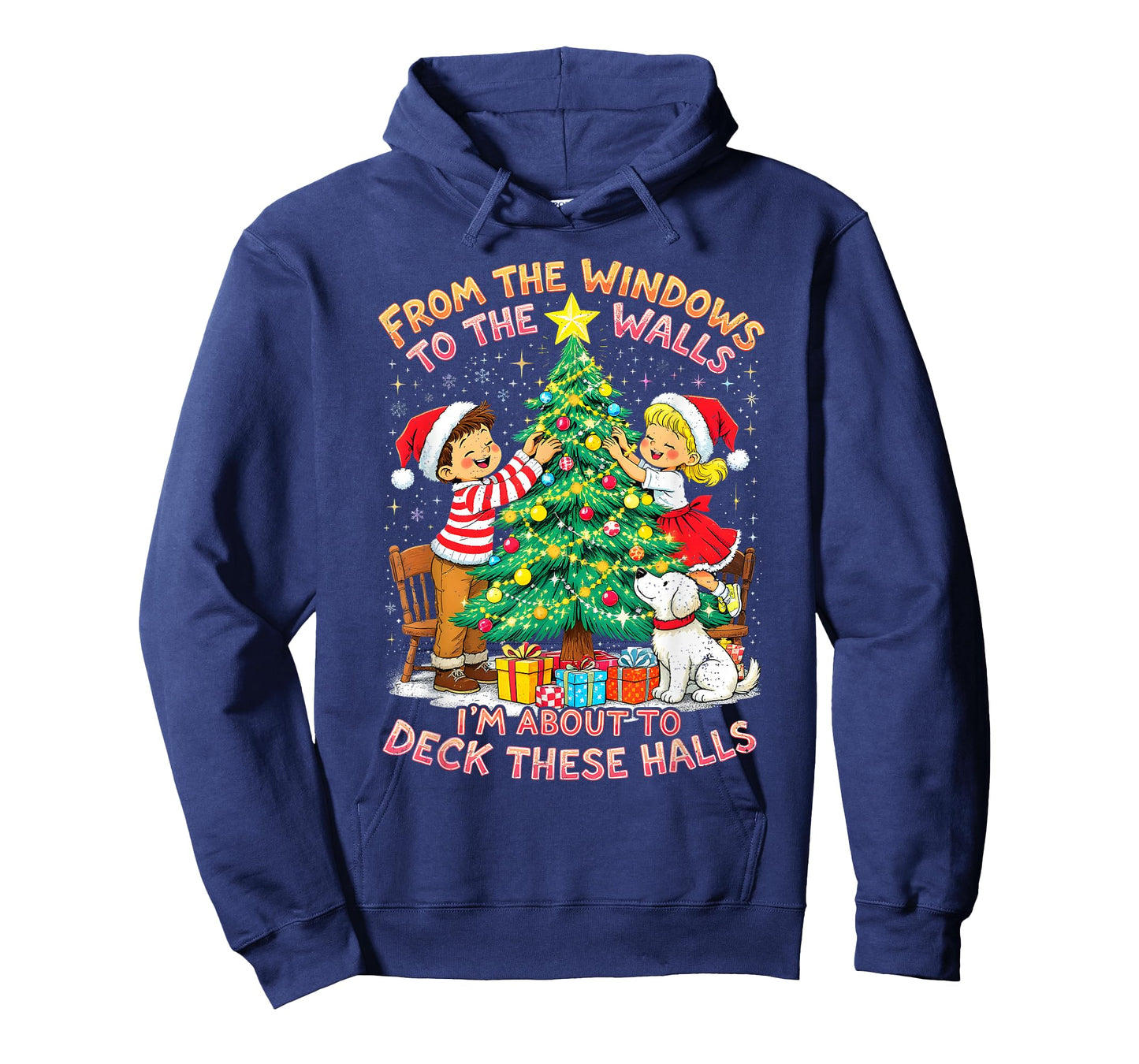 from The Windows to Walls Deck These Halls Christmas T-Shirt