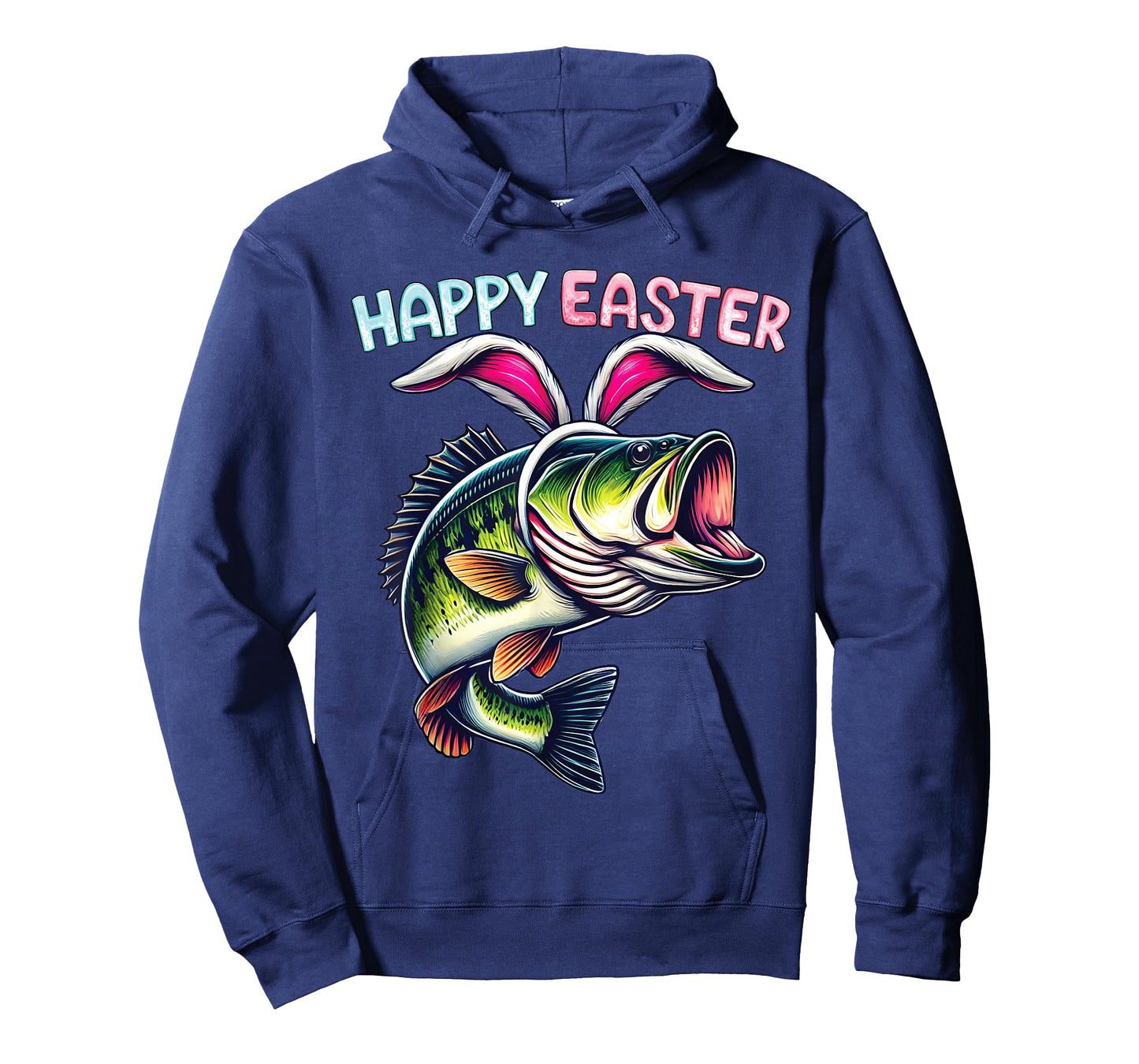 Fisherman Bunny Ears Funny Fish Easter Holiday Eggs Fishing T-Shirt