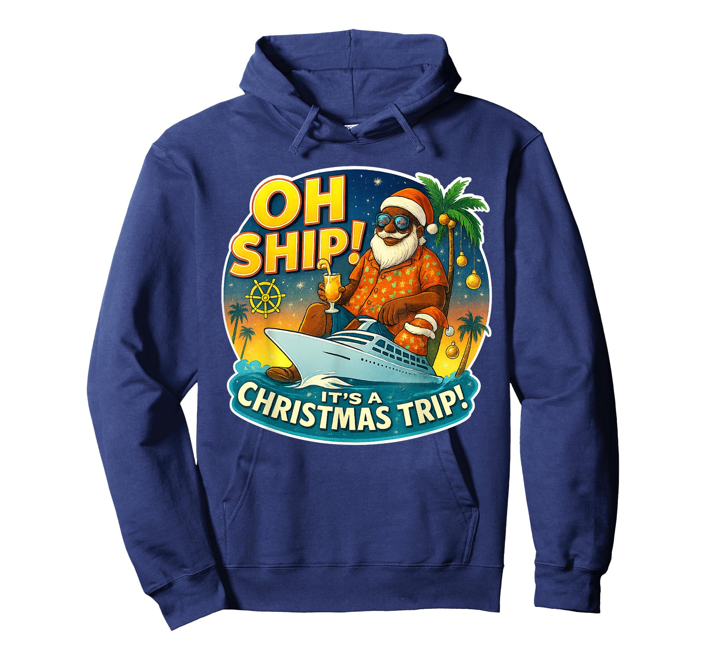 Oh Ship! Funny Santa Family Matching Christmas Cruise T-Shirt
