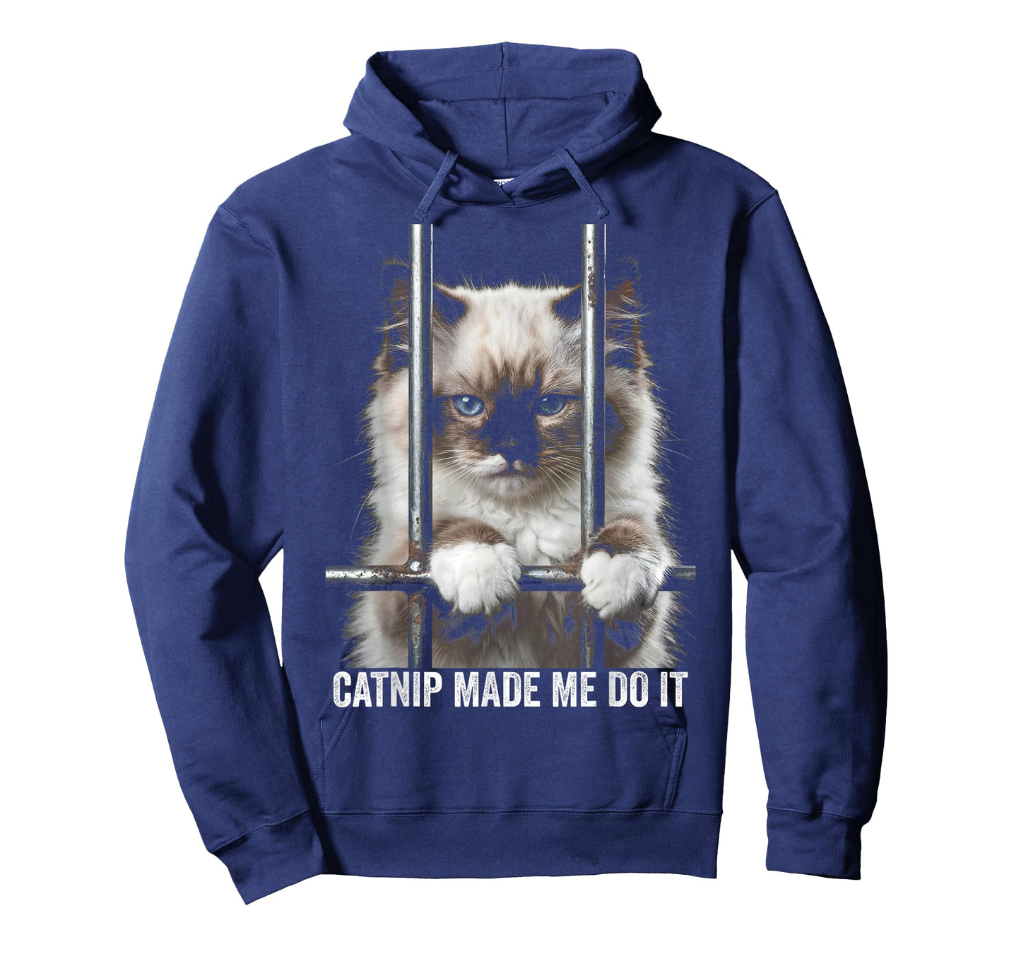 Catnip Made Me Do It Cat Prison Bars Cat Jail Ragdoll Cat T-Shirt