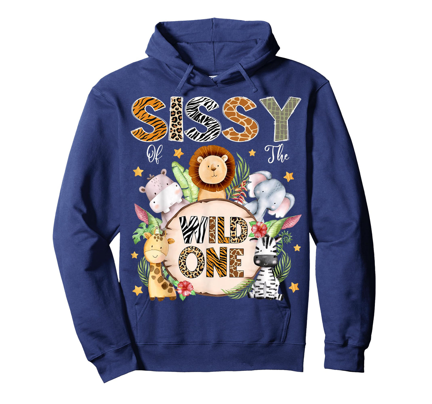 Sissy of The Wild One 1St Birthday Kids Safari Jungle T-Shirt